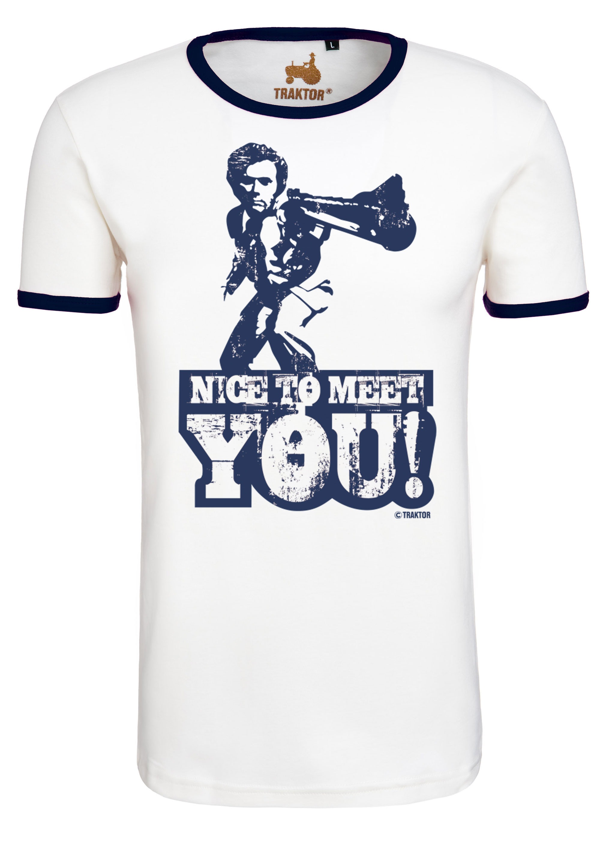 LOGOSHIRT T-Shirt »Dirty Harry – Nice To Meet You«, mit coolem Print