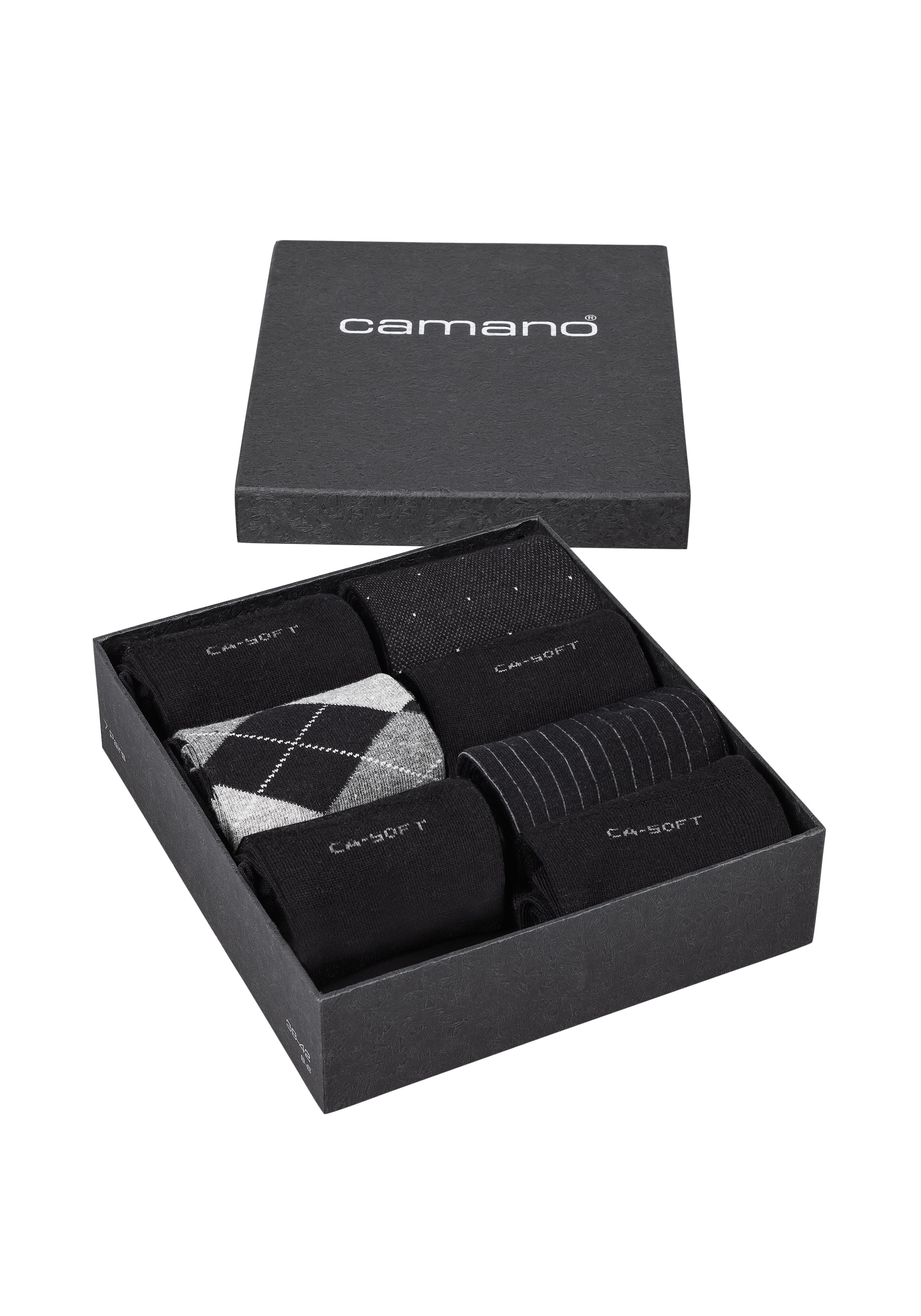 Camano Funktionssocken »ca-soft«, (7 Paar), mit langer Form
