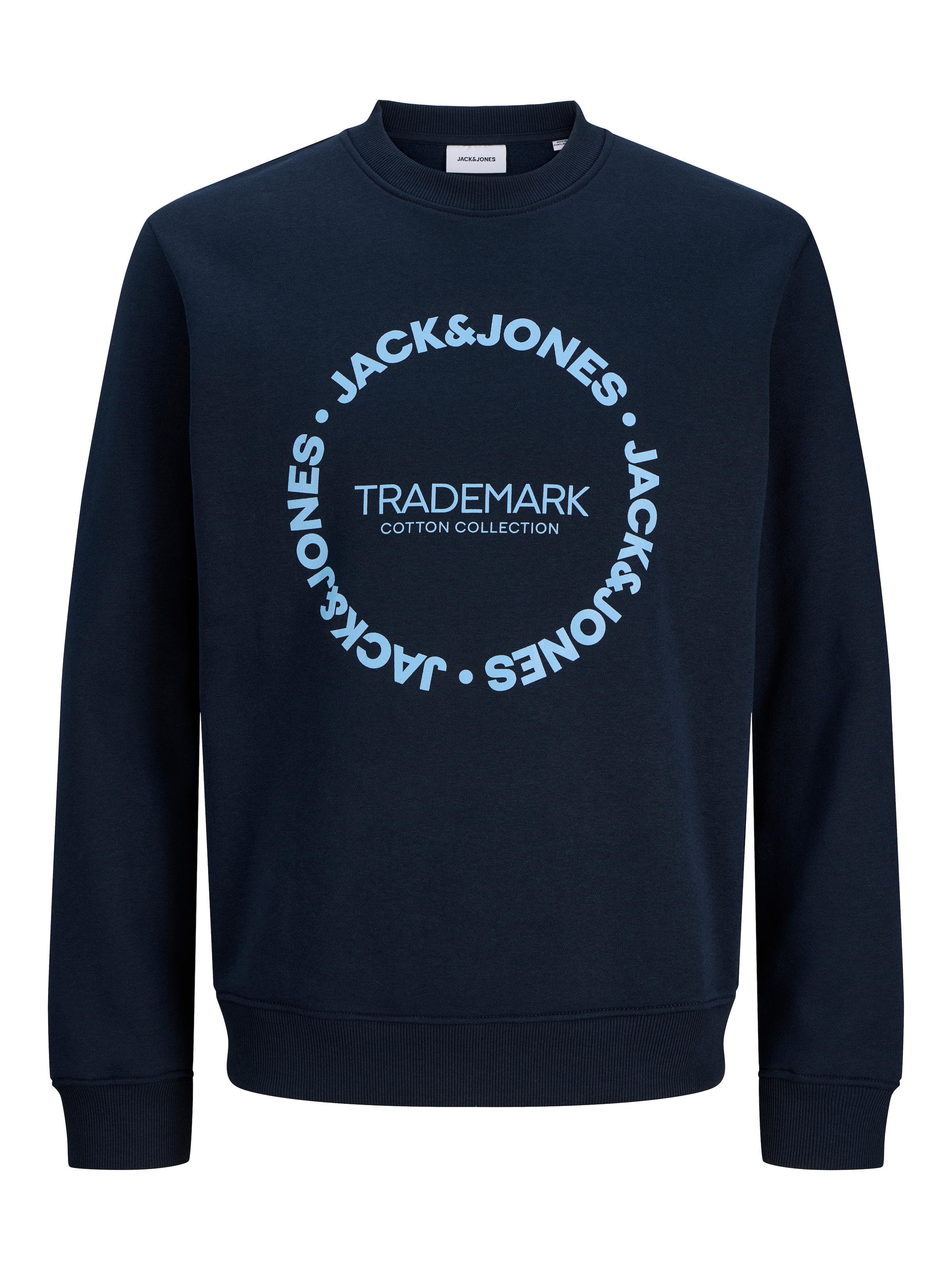 Jack & Jones Sweatshirt "JJBENSON SWEAT CREW NECK", Materialmix, regular fit