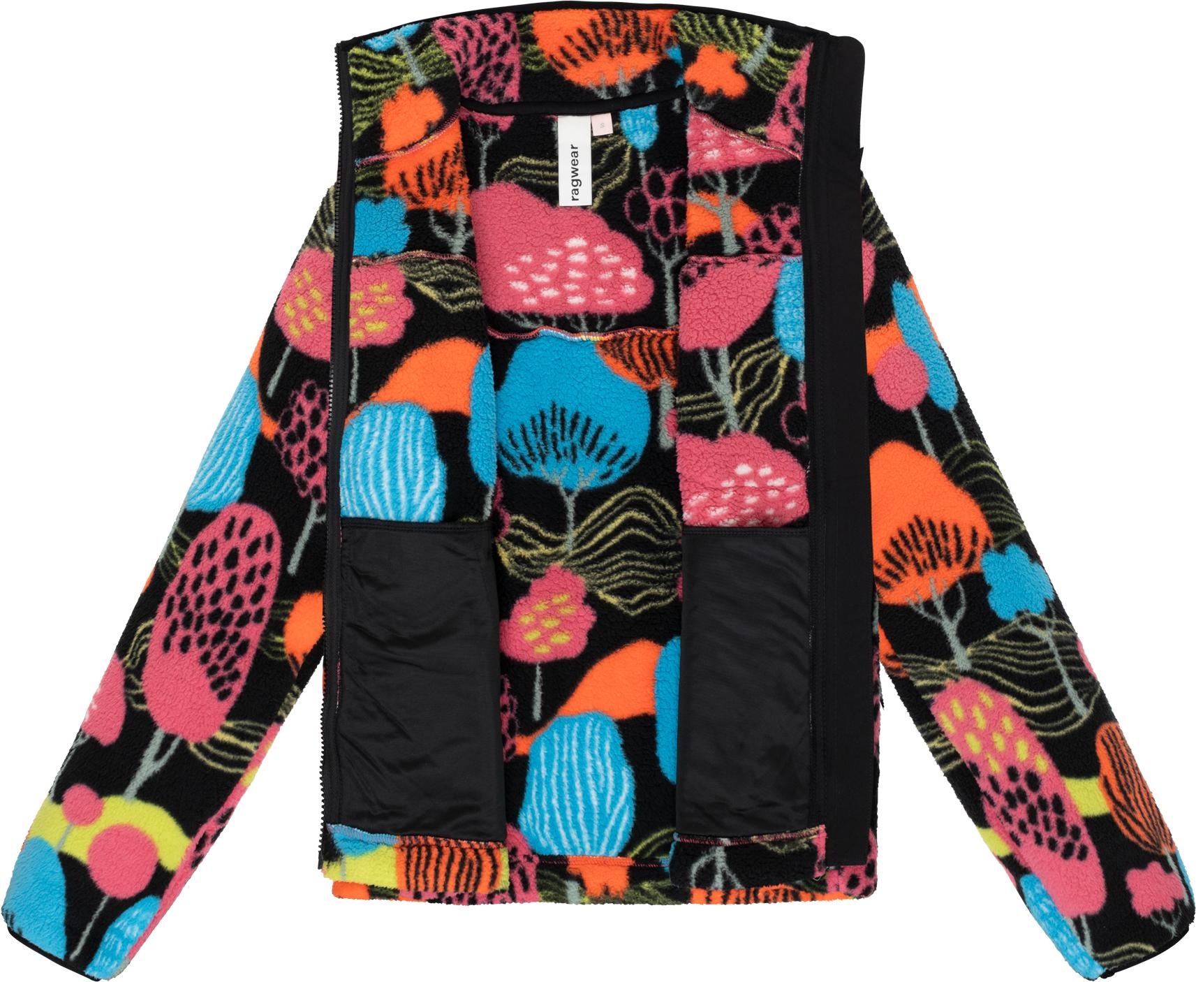 Ragwear Plüschjacke »Alaris« ohne Kapuze Kuschelige Fleecejacke mit Brusttasche