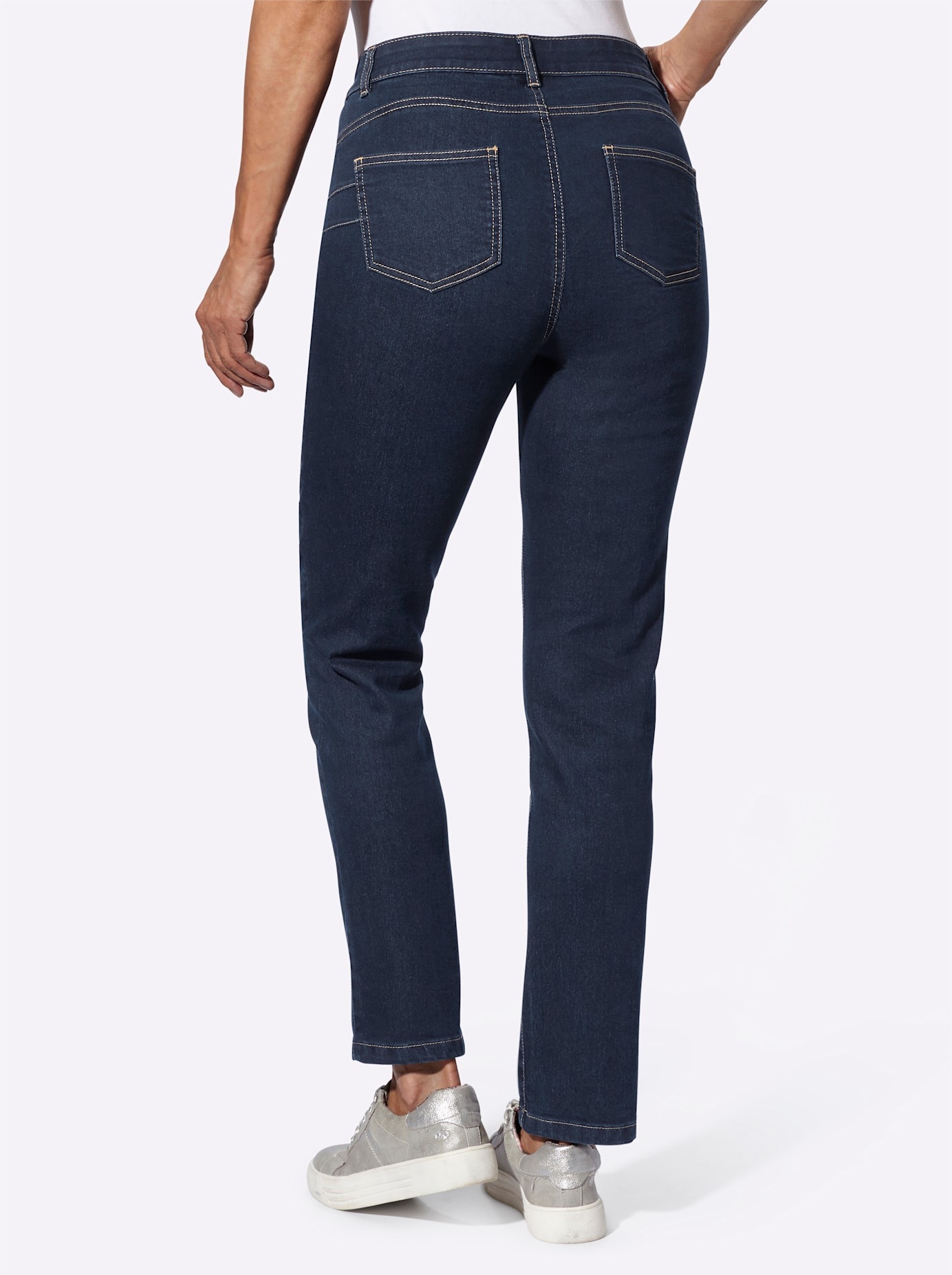 Classic Basics Women's Jeans Dark Blue 24 7