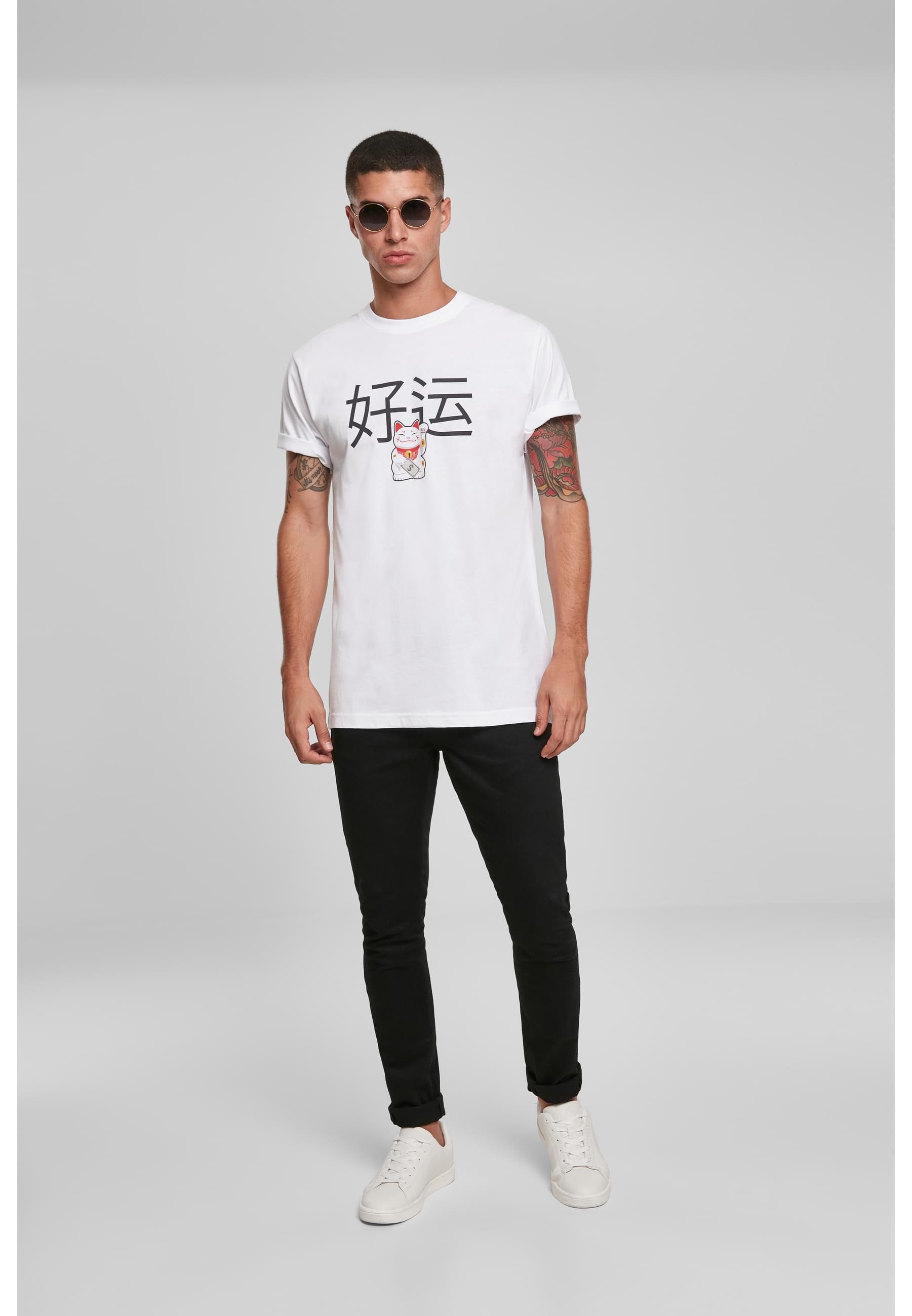 MisterTee T-Shirt »MisterTee Herren Waving Cat Tee«, (1 tlg.)