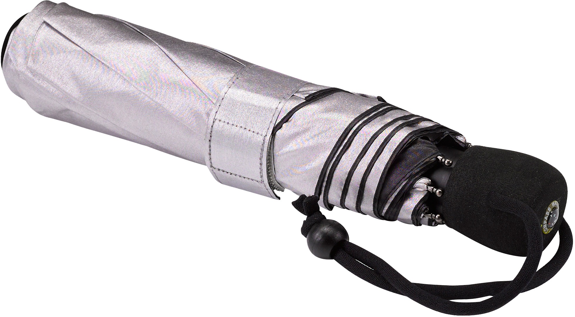 EuroSCHIRM® Taschenregenschirm »light trek, silber«, UV-Lichtschutzfaktor integriertem BAUR 50+ Kompass online und mit | kaufen