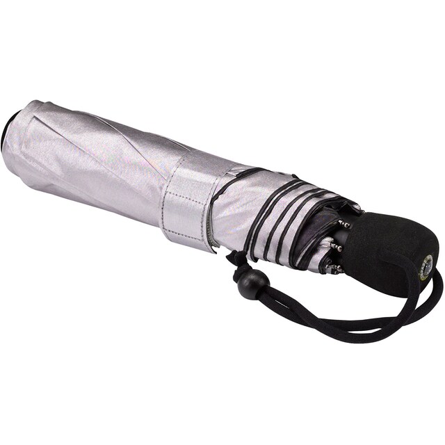 BAUR kaufen Taschenregenschirm »light Kompass mit UV-Lichtschutzfaktor 50+ und trek, online integriertem | silber«, EuroSCHIRM®