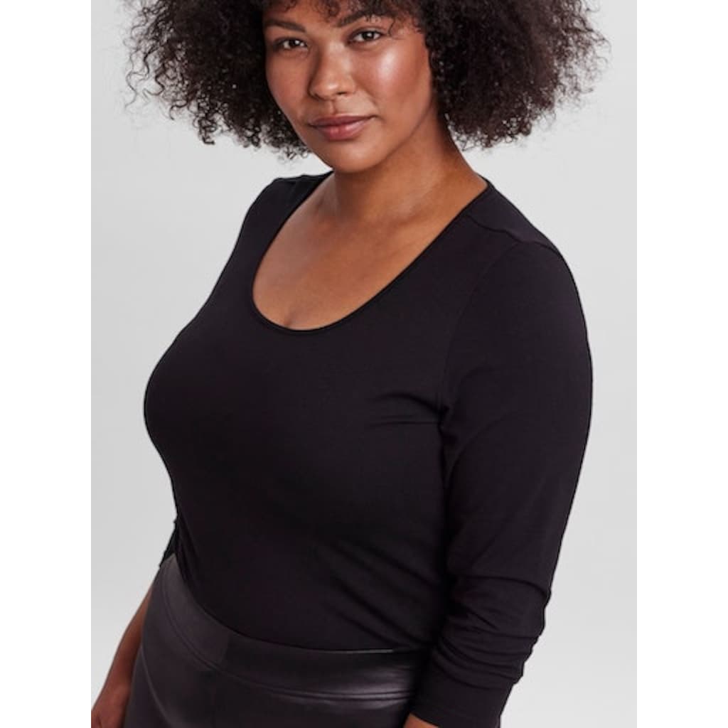 Vero Moda Curve Langarmshirt »VMPAXI LS SOFT U-NECK - S NOOS CURVE«