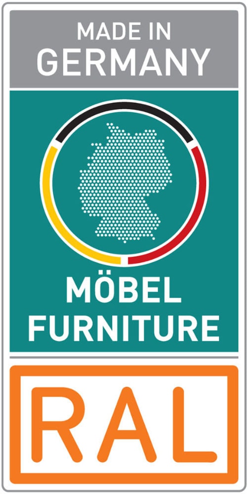 rauch Kombikommode »Sideboard Schubladenkommode CORTONA mit Dekor-Front« Breite 120 cm inkl. Soft-Close-Funktion,  mit 3 Schubladen und 3 verstellbaren Einlegeboden MADE IN GERMANY