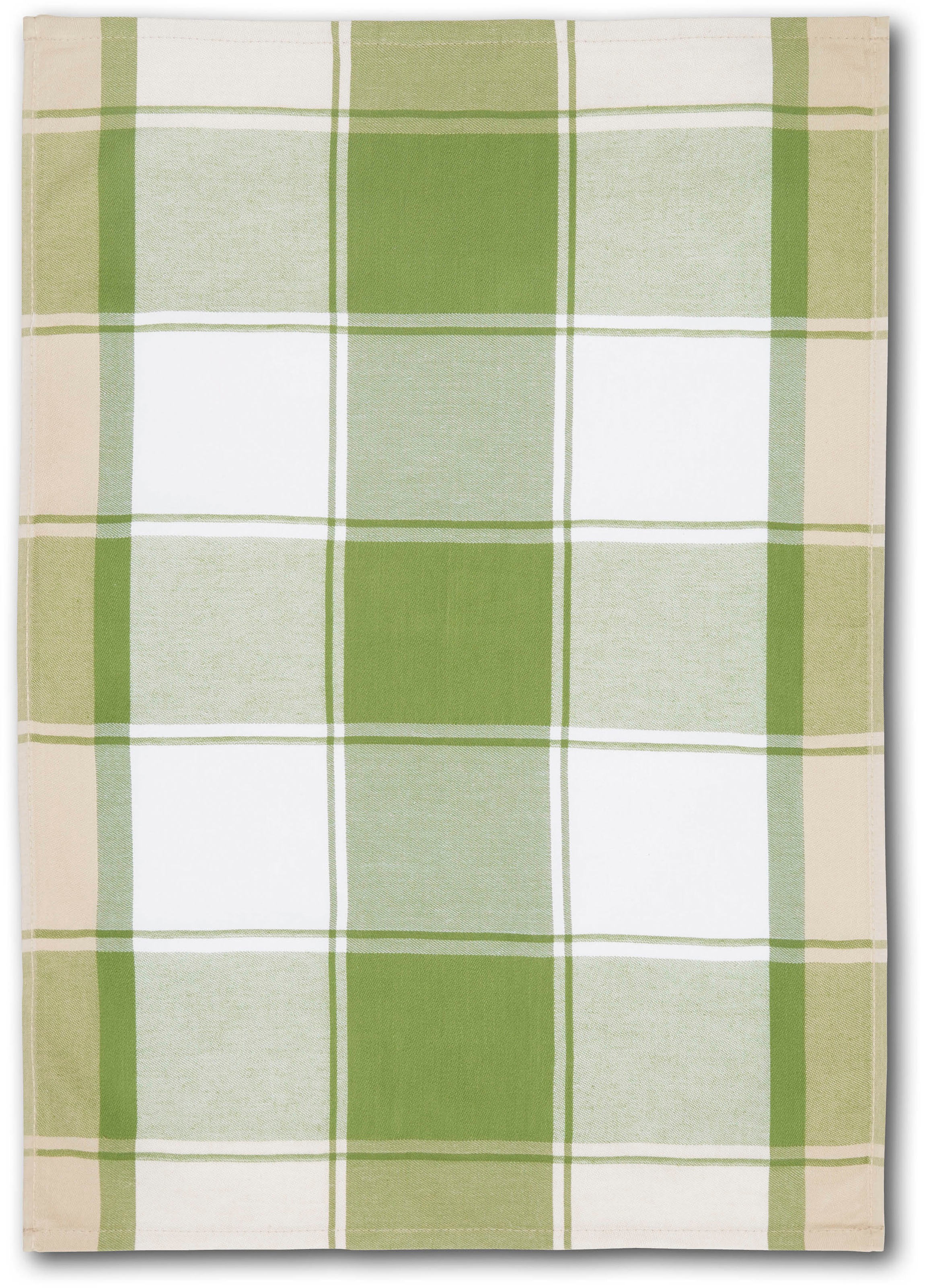 Dyckhoff Geschirrtuch »KARO, Maße je Tuch ca. 50x70 cm, aus 100% Baumwolle«, (Set, 3 tlg.), mit drei verschiedenen Motiven