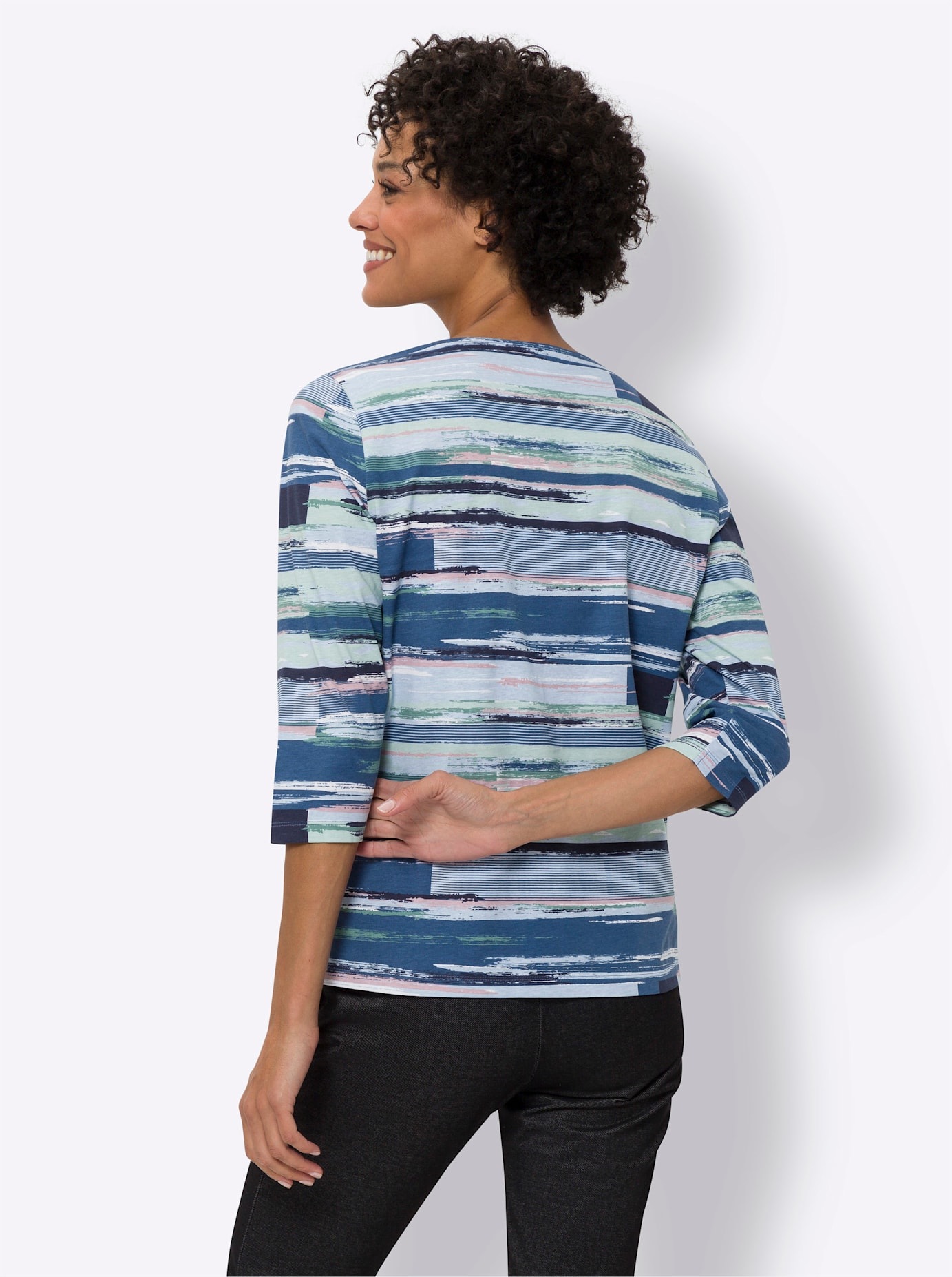 Thumbnail - Classic Basics Print-Shirt "3/4-Arm-Shirt", (1 tlg.)