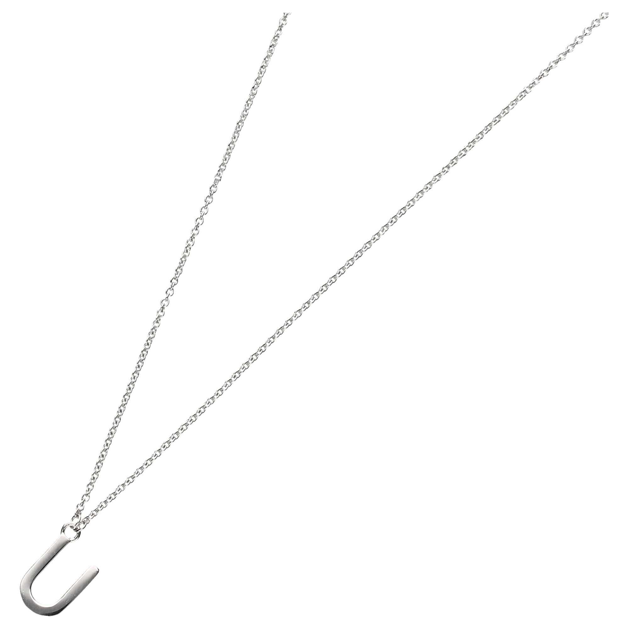 Collier »Buchstabe U, Silber 925«