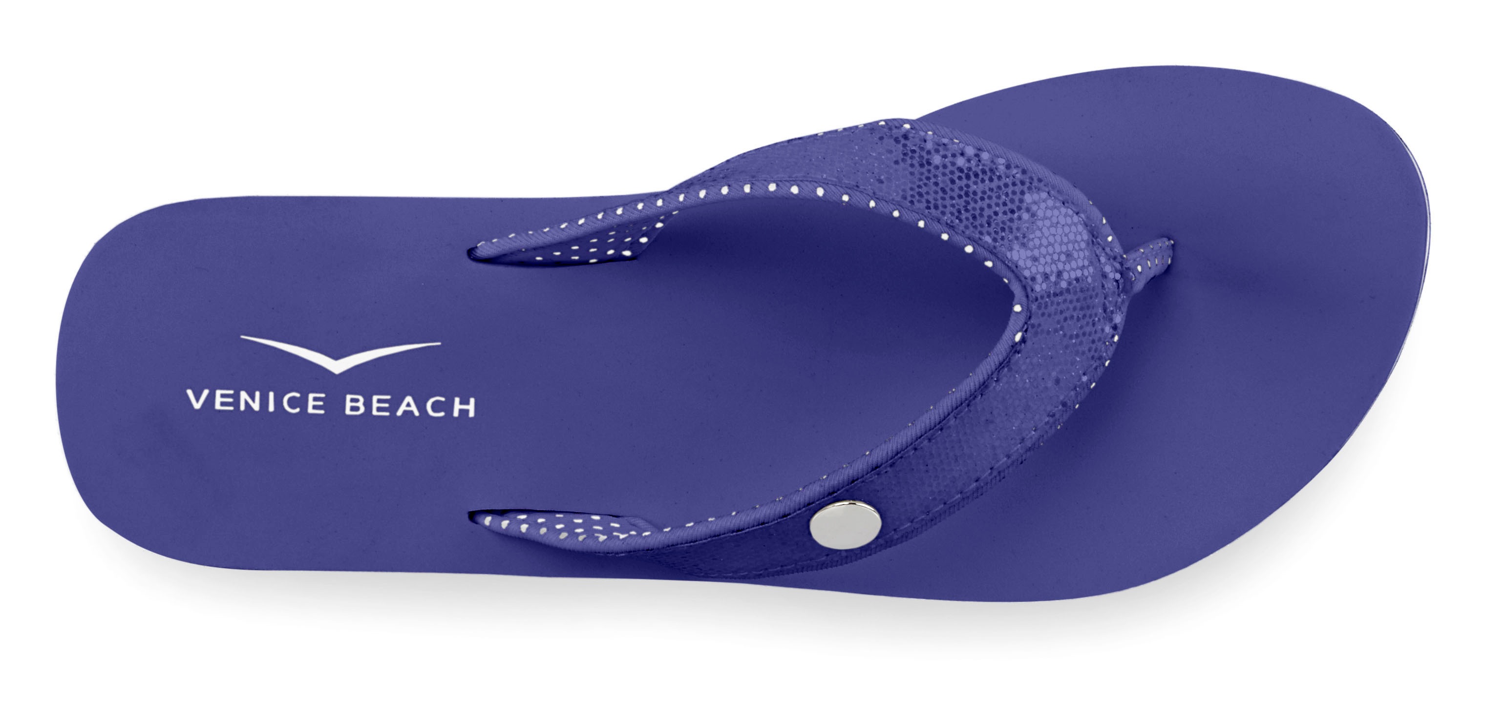 Thumbnail - Venice Beach Badezehentrenner, Sandale, Pantolette, Badeschuh ultraleicht mit Glitzerband VEGAN