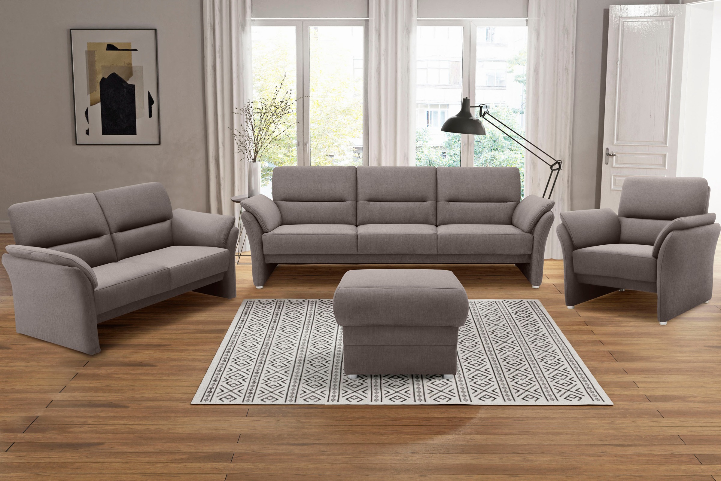 DOMO collection Hocker "Pina, kompakt und bequem", Passender Hocker zur Ser günstig online kaufen