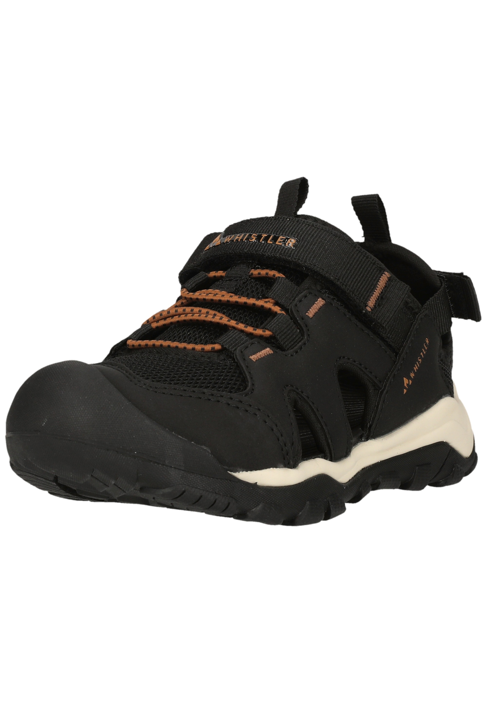 Sandale WHISTLER "Arucas", Mädchen, Gr. 34, schwarz, Kunstfaser, Polyurethane, Schuhe Sandale, Schmucklos