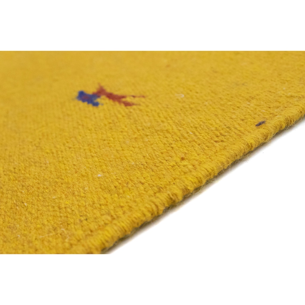morgenland Wollteppich »Kelim Teppich handgewebt gelb«, rechteckig