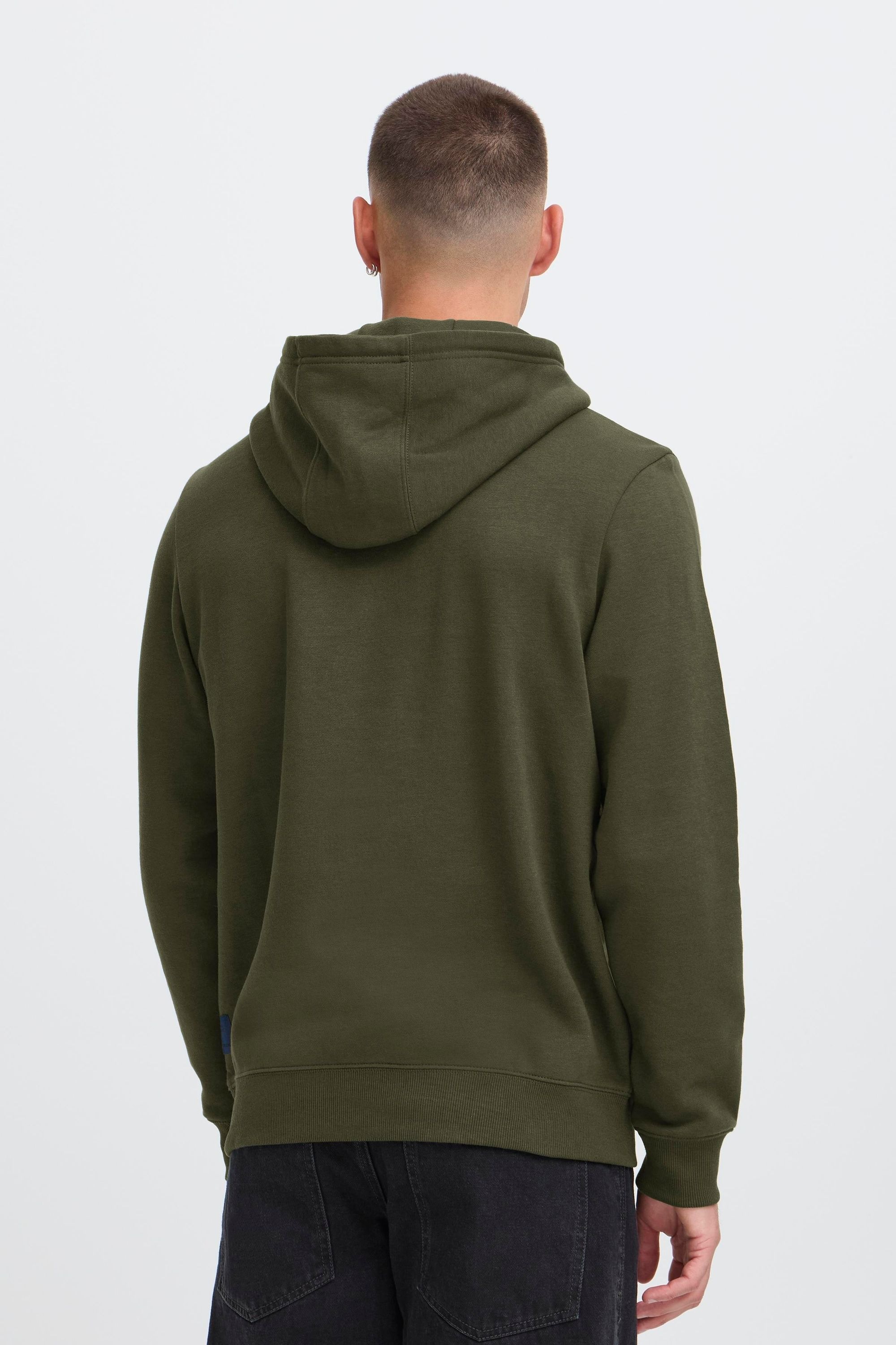 Kapuzenpullover BLEND "BHBader", Herren, Gr. M, forest night, Sweatware, 60% Baumwolle, 40% Polyester, unifarben, normal normal, ohne Ausschnitt, Pullover Kapuzenpullover, Stilvoller Hoodie mit Kapuze 6
