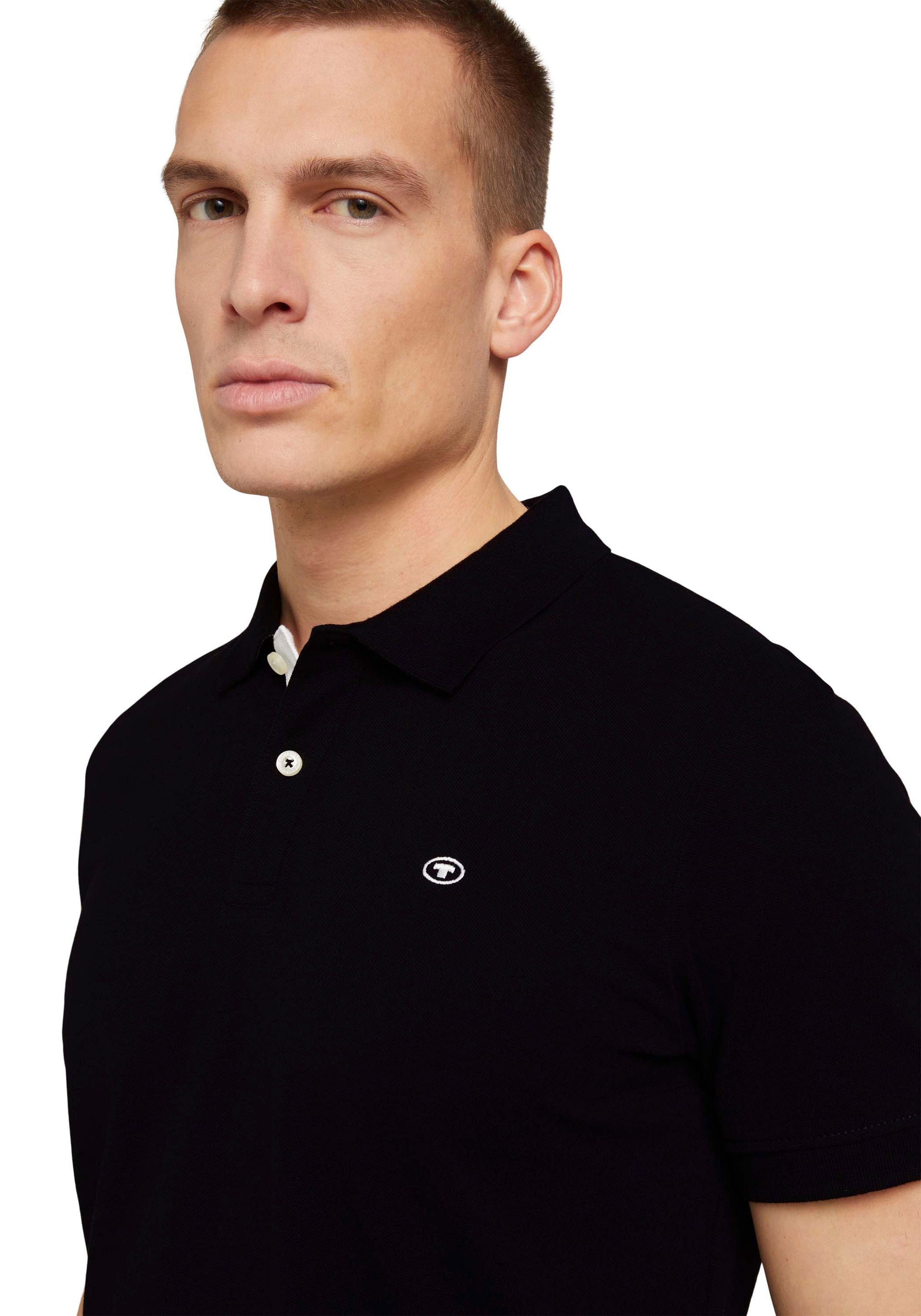 TOM TAILOR Poloshirt, mit Knopfleiste und Logo