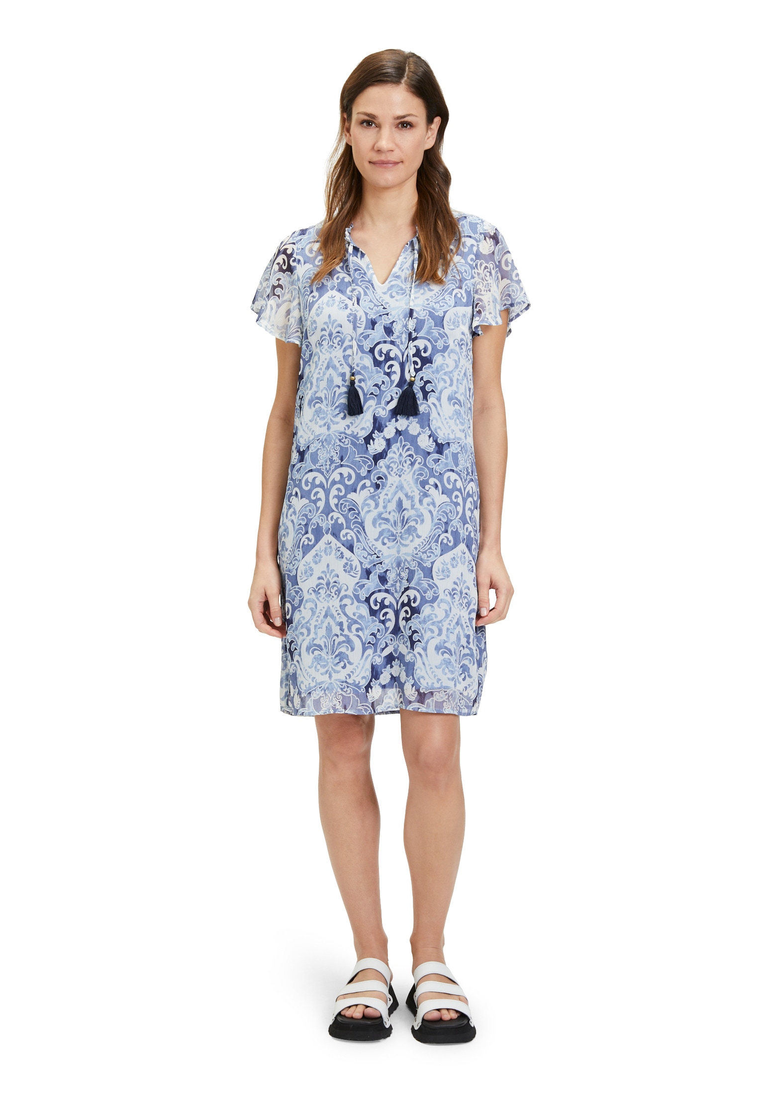 Cartoon Sommerkleid »Cartoon Freizeitkleid mit Rüschen«, Material