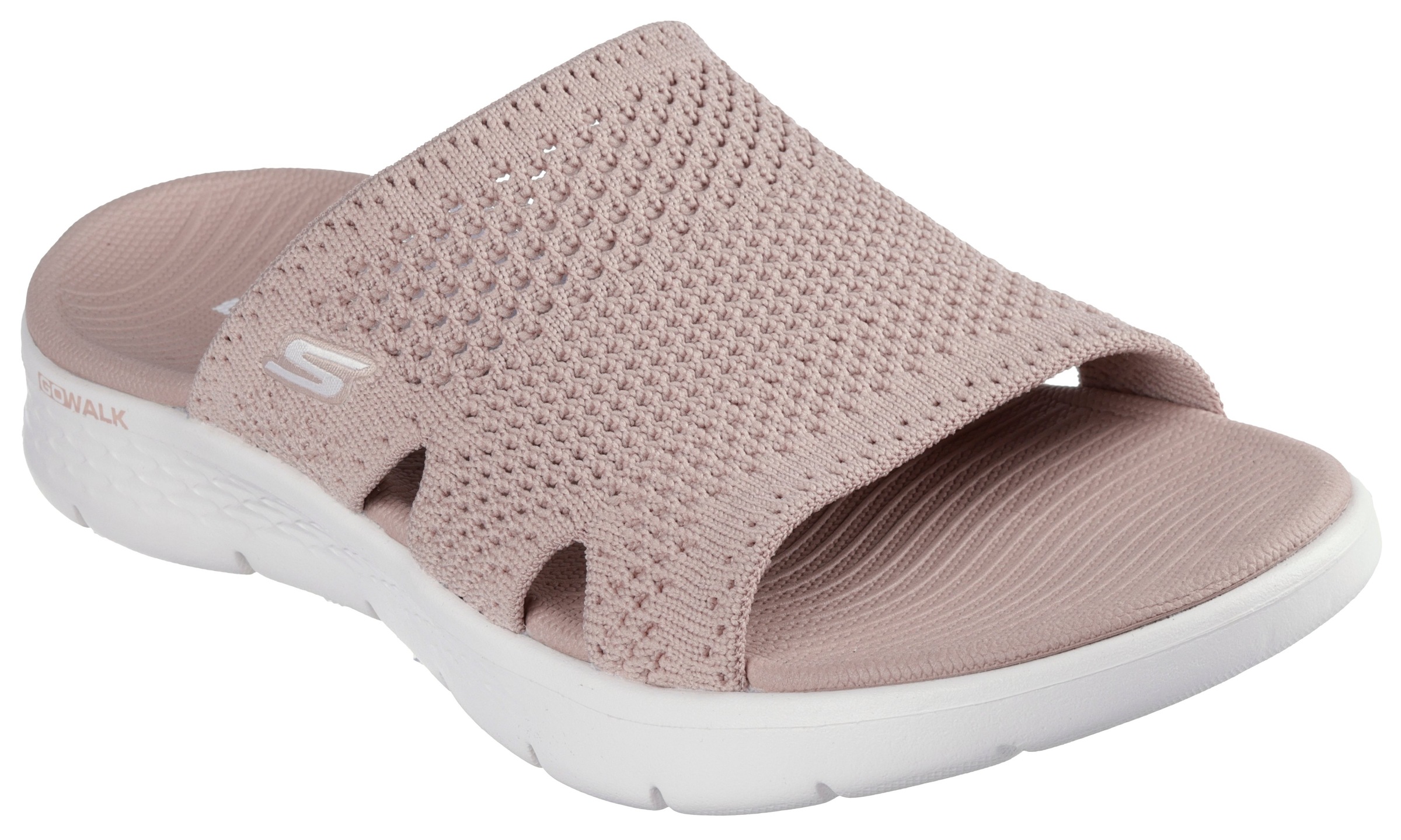 Skechers "GO WALK FLEX SANDAL-ELATION", Keilabsatz, Sommerschuh, Schlappen mit Goga Mat Footbed
