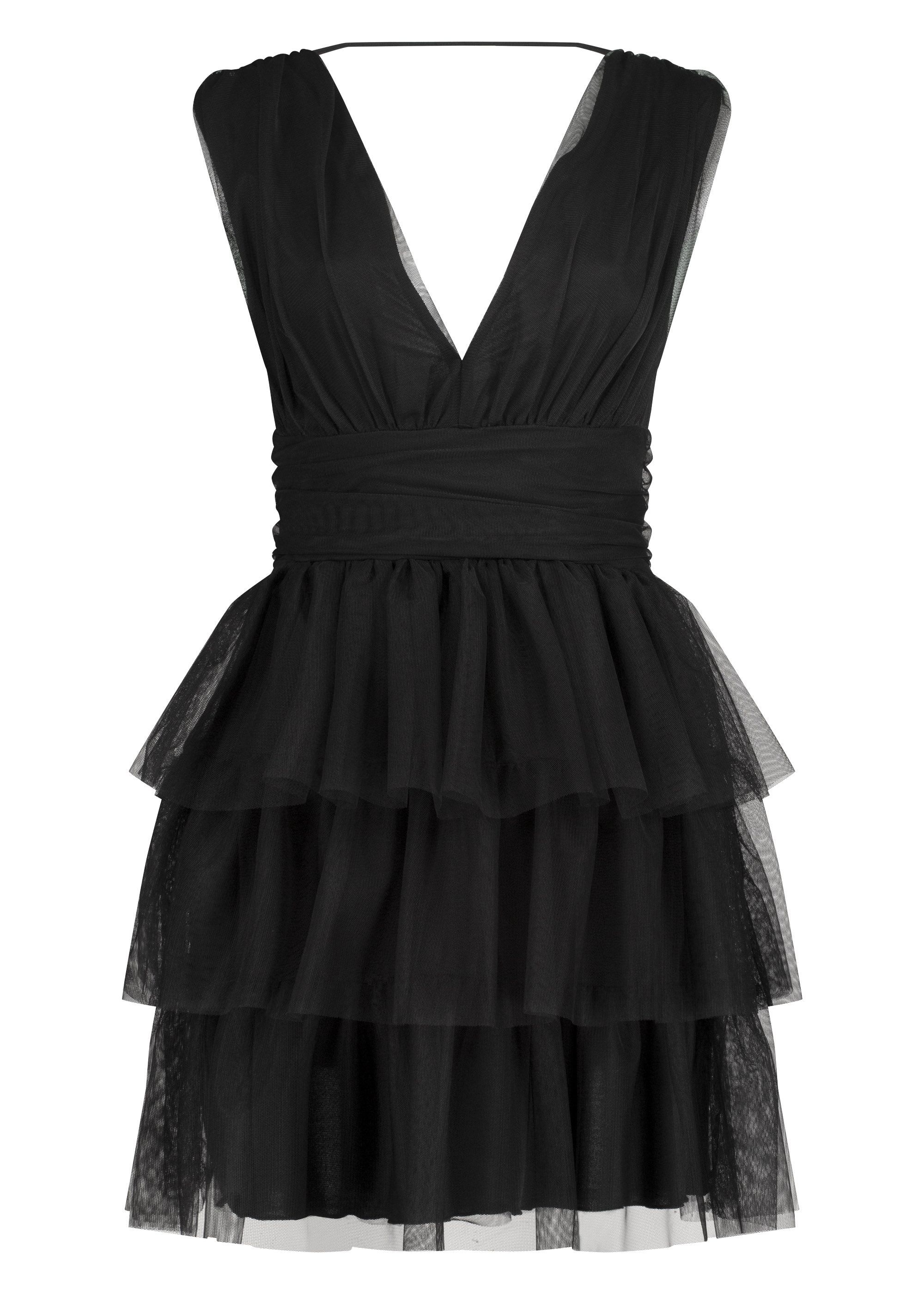 Nicowa Cocktailkleid "STELLOWA" mit gerüschtem Stufenrock