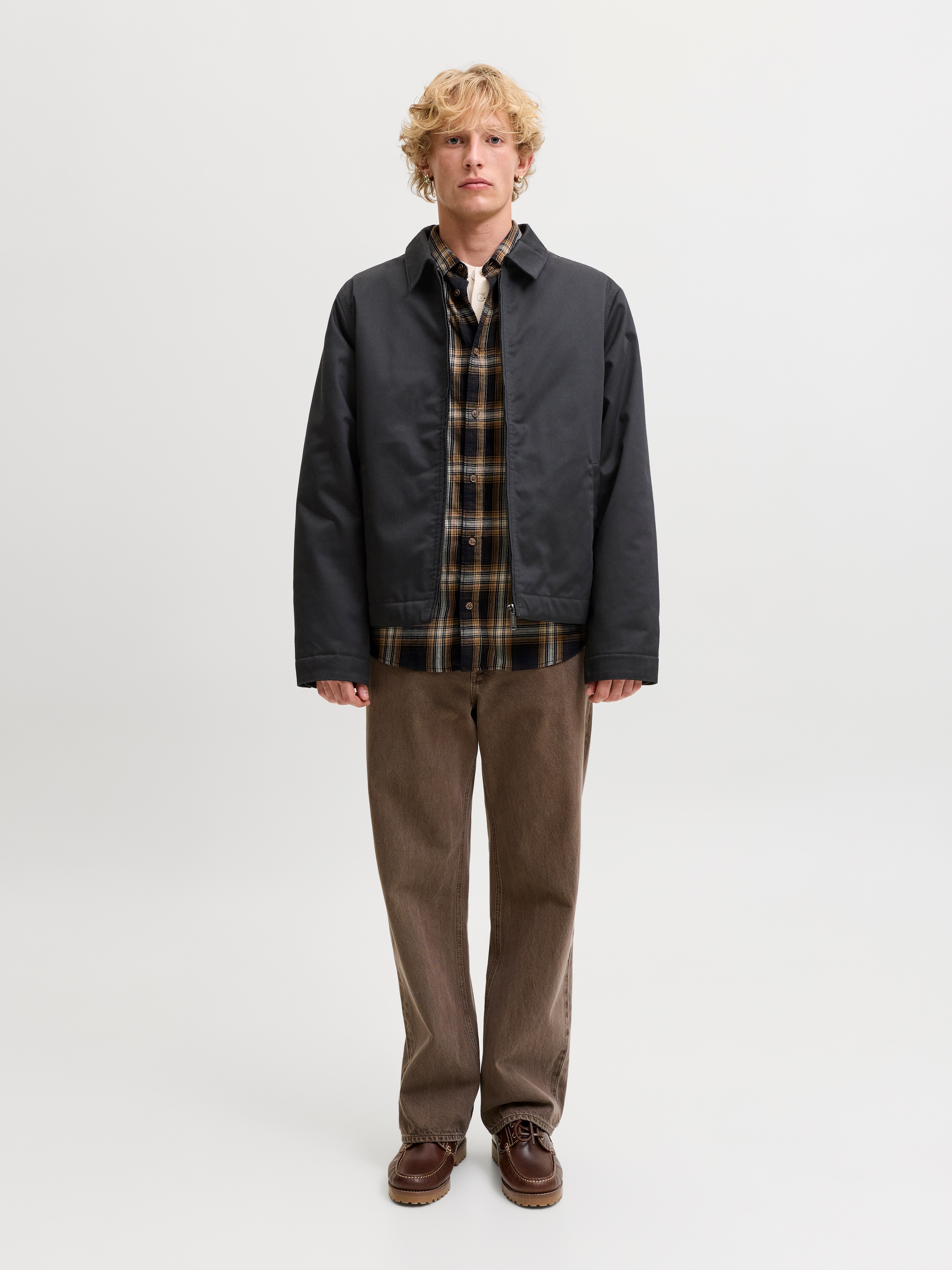 Jack & Jones Kurzjacke »JJECOLTON WORKER JACKET NOOS« Materialmix, regular fit