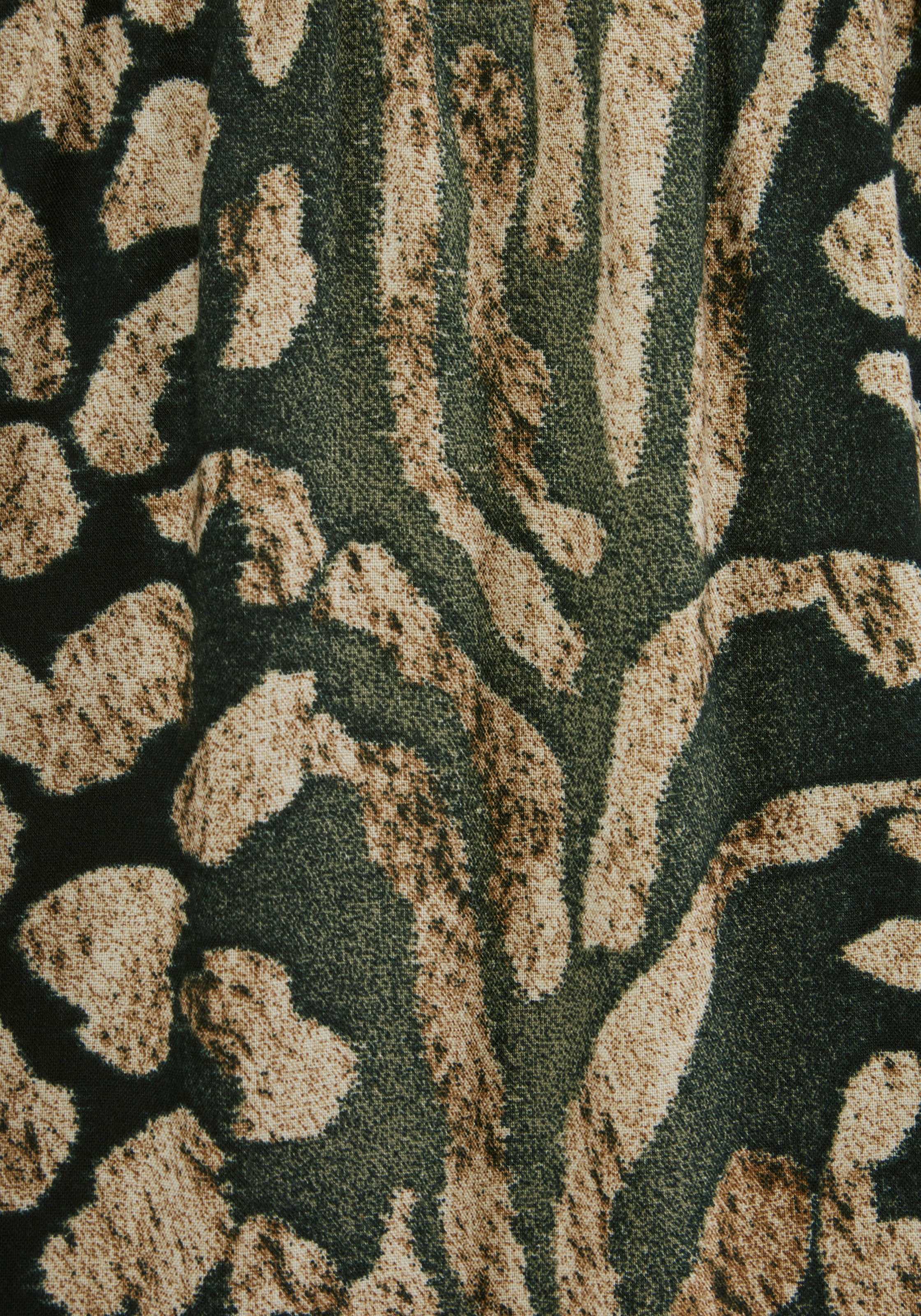 LASCANA Sommerkleid »mit Animalprint und süßen Flügelärmeln aus gewebter Viskose« Ohne Taschen Luftiges Sommerkleid, Strandkleid, Tunikakleid, Blusenkleid, Festival