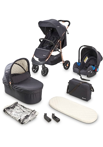 BabyGo Kombi-Kinderwagen »Style - 3in1 rosego...