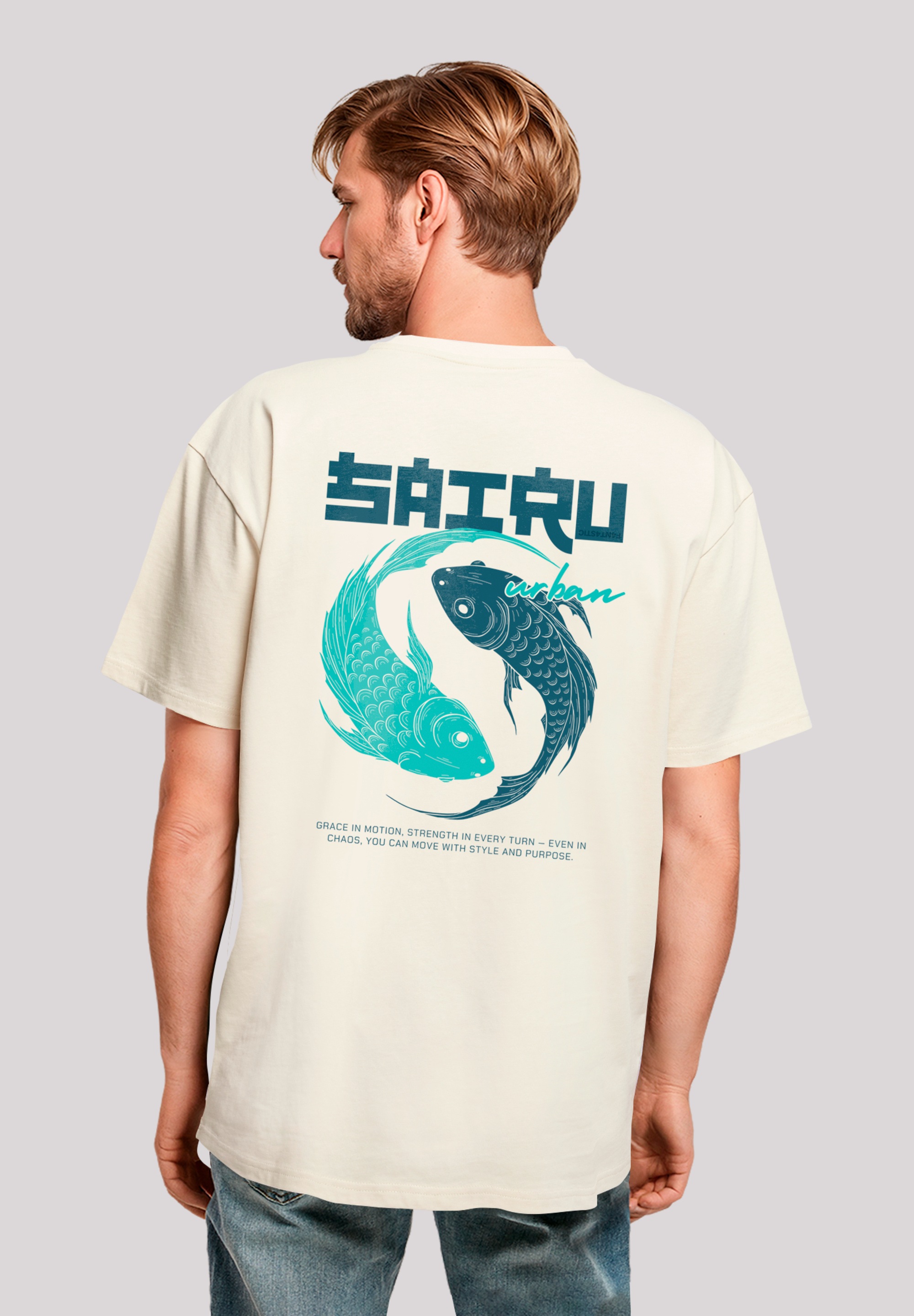 F4NT4STIC T-Shirt »Koi Fish Oversize Japan Streetstyle«, Japan Streetwear Styles
