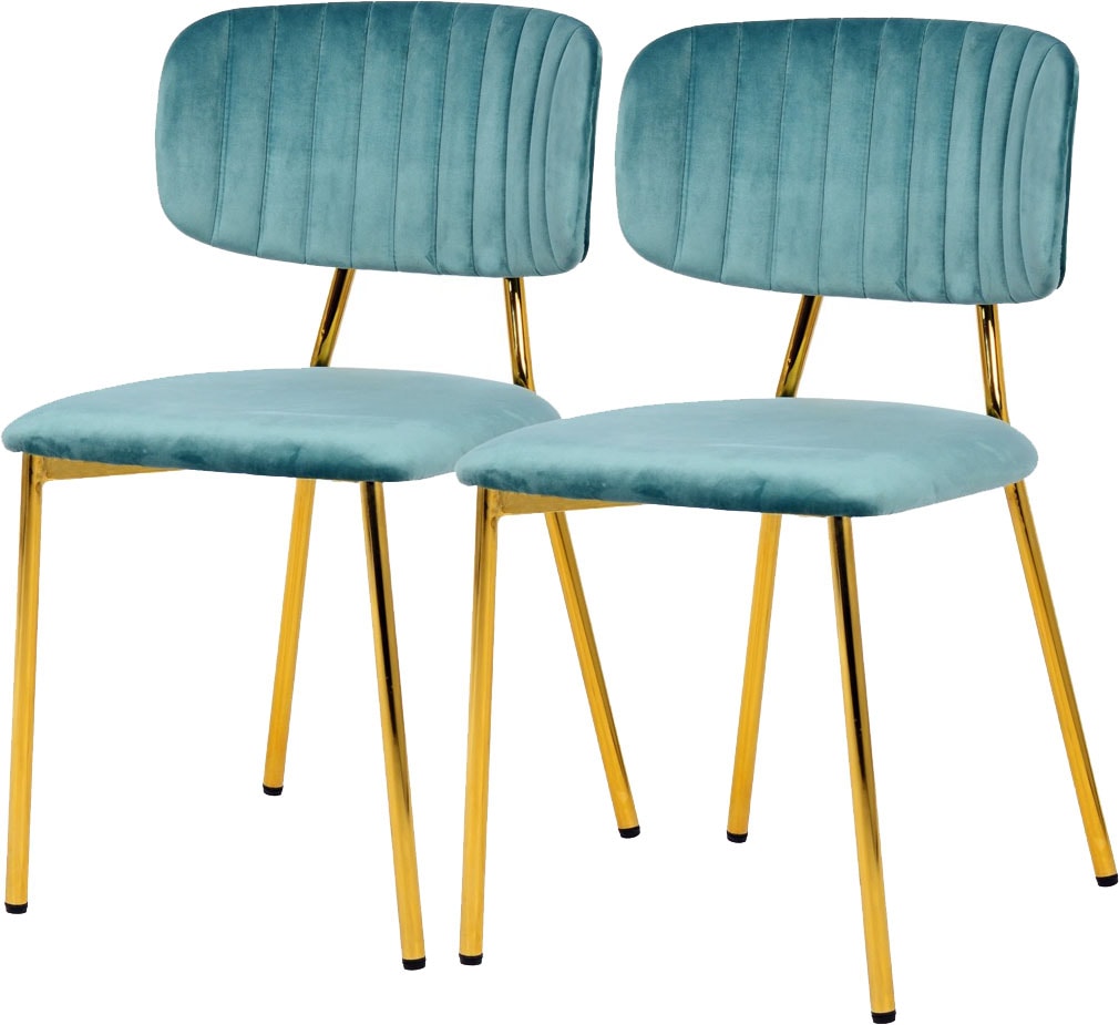 Kayoom "Stuhl Giselle 125 2er-Set, pflegeleichter Samtbezug" (Set) 2 Stk.mi günstig online kaufen