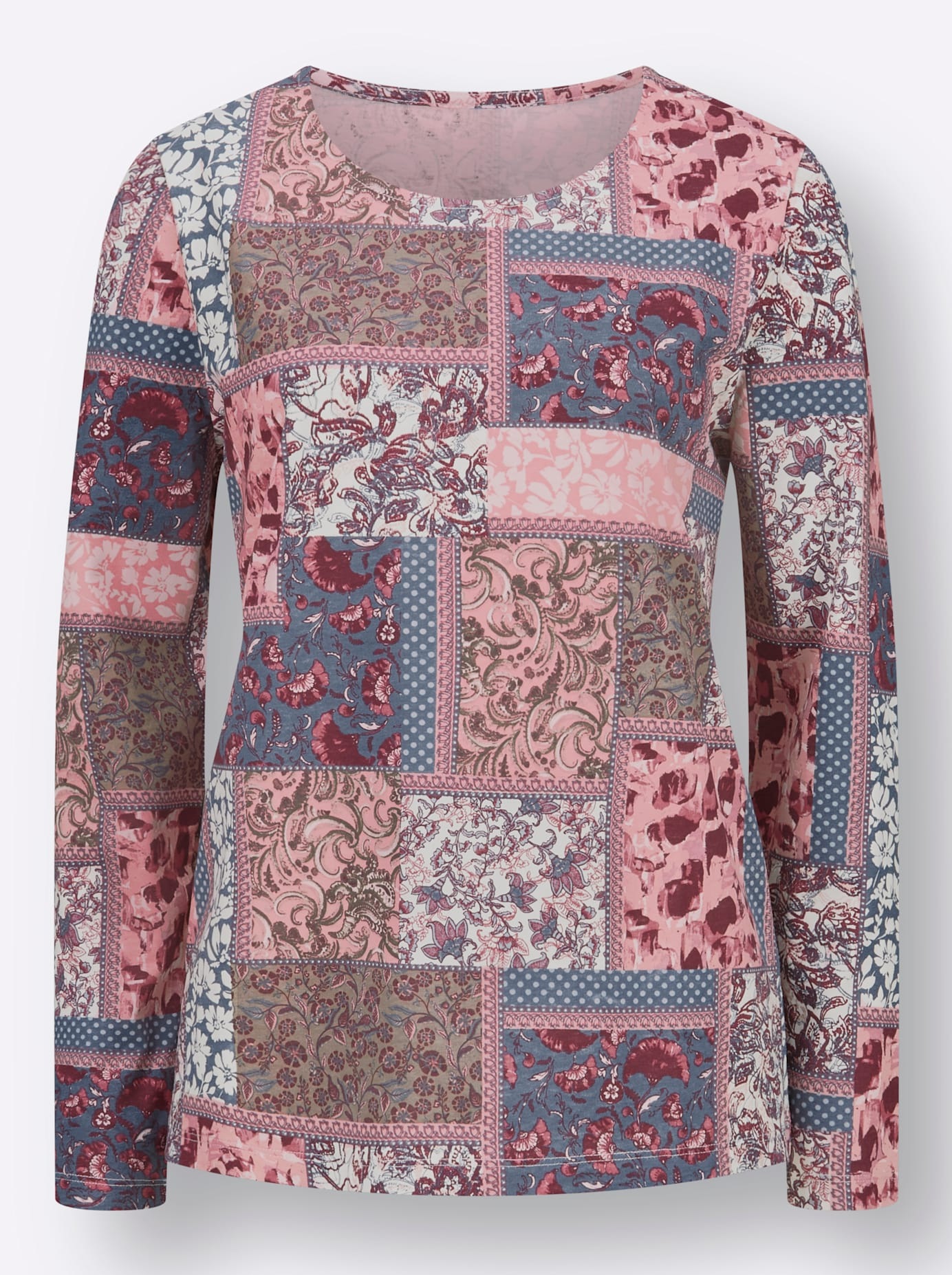 Classic Basics Damen Rundhals-Shirt Bunt Gr. 46 3