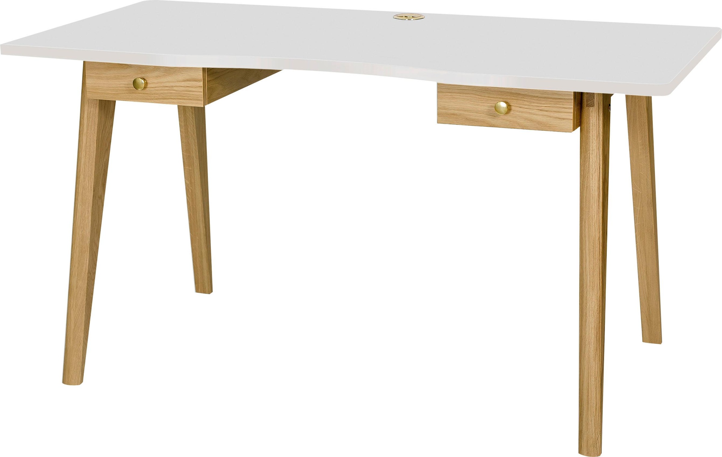 Woodman Schreibtisch "Nice" B/T/H: 140/70/75 cm, im skandinavian Design, Ti günstig online kaufen
