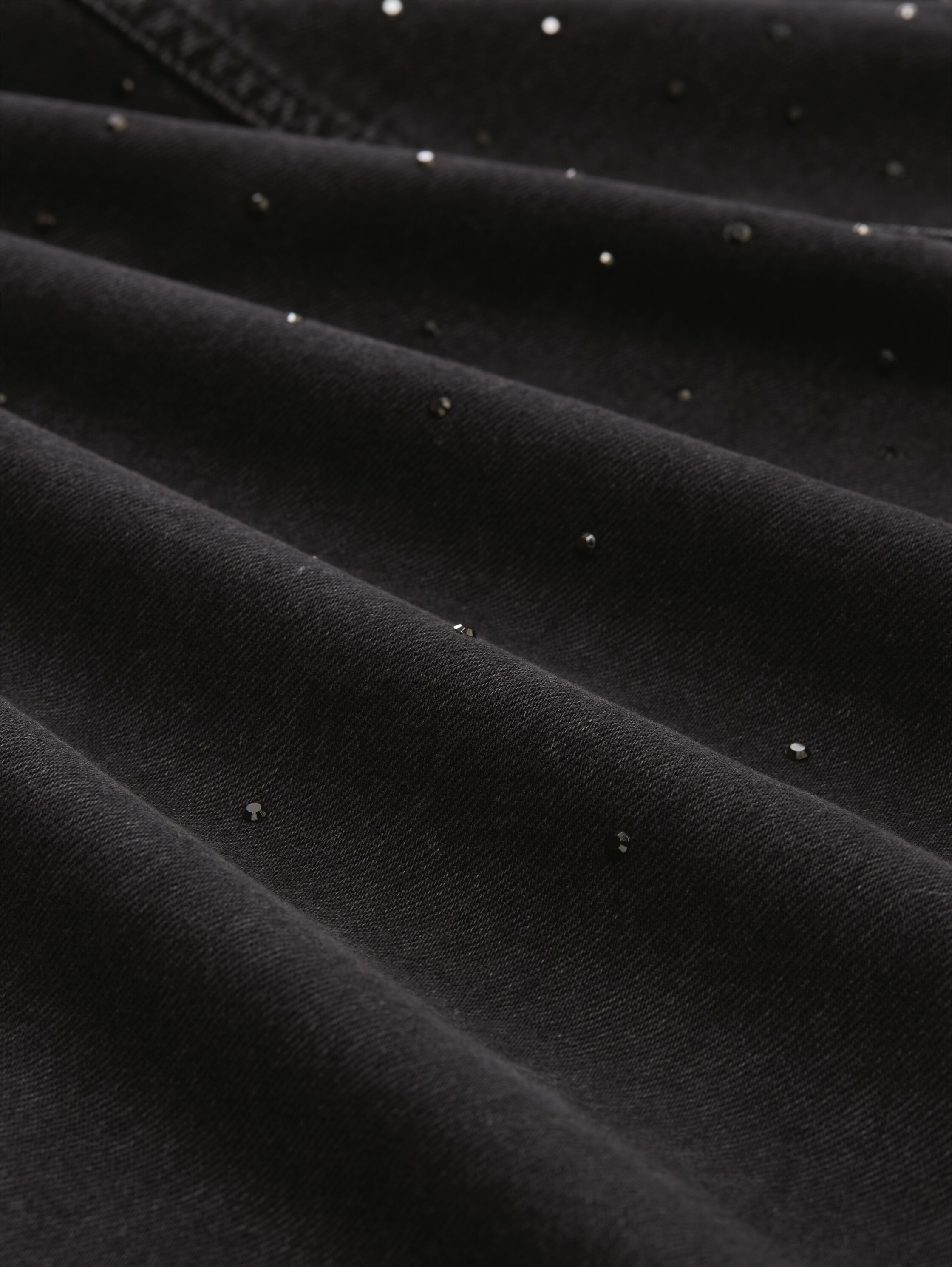 TOM TAILOR Denim Jeansjacke mit Strasssteinen