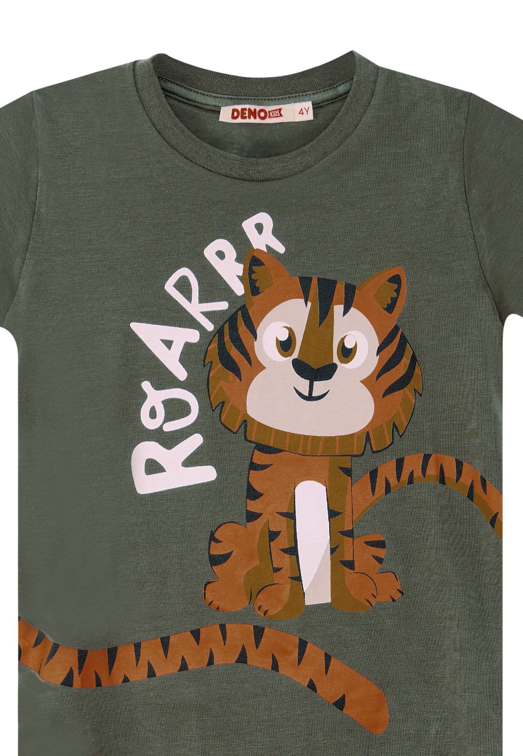 Denokids Hausanzug »Roar Tiger«, (2 tlg.), mit Tiger-Print