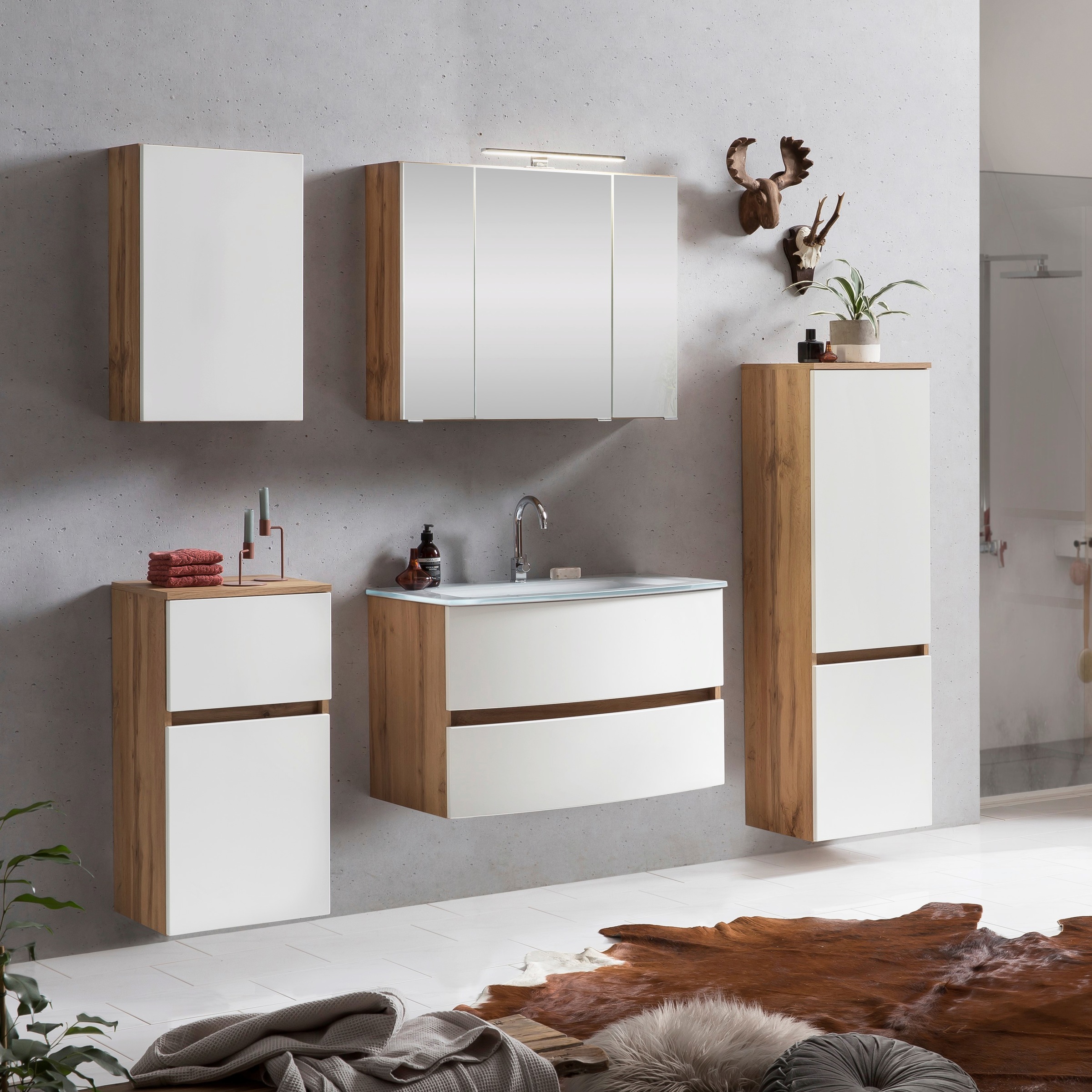 welltime Badezimmer-Set "Kaunas" Set, 5 Stk. tlg. günstig online kaufen