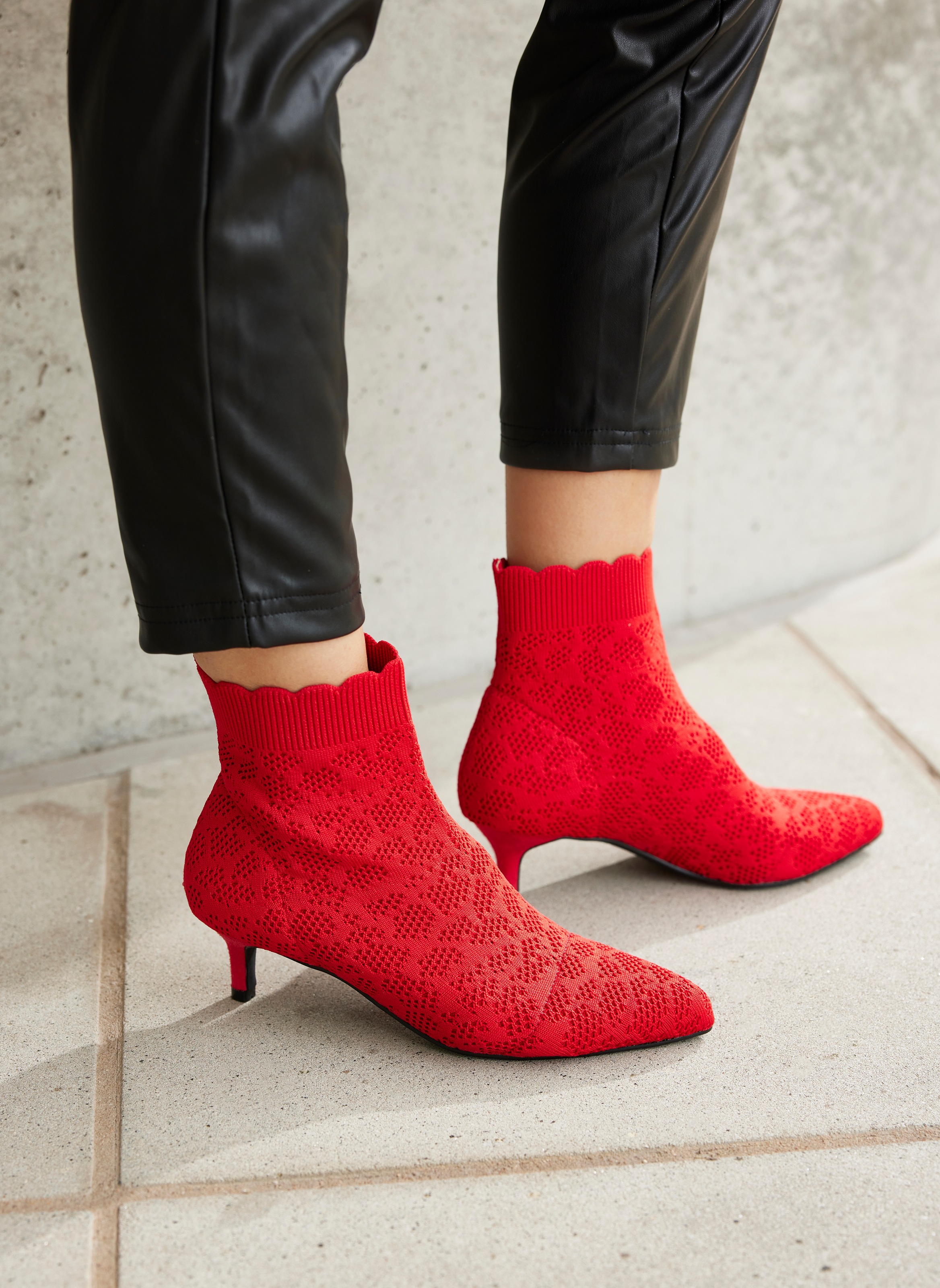 LASCANA Ankleboots "Sock Boot," High Heel Stiefelette, Stiefel, kleiner Abs günstig online kaufen
