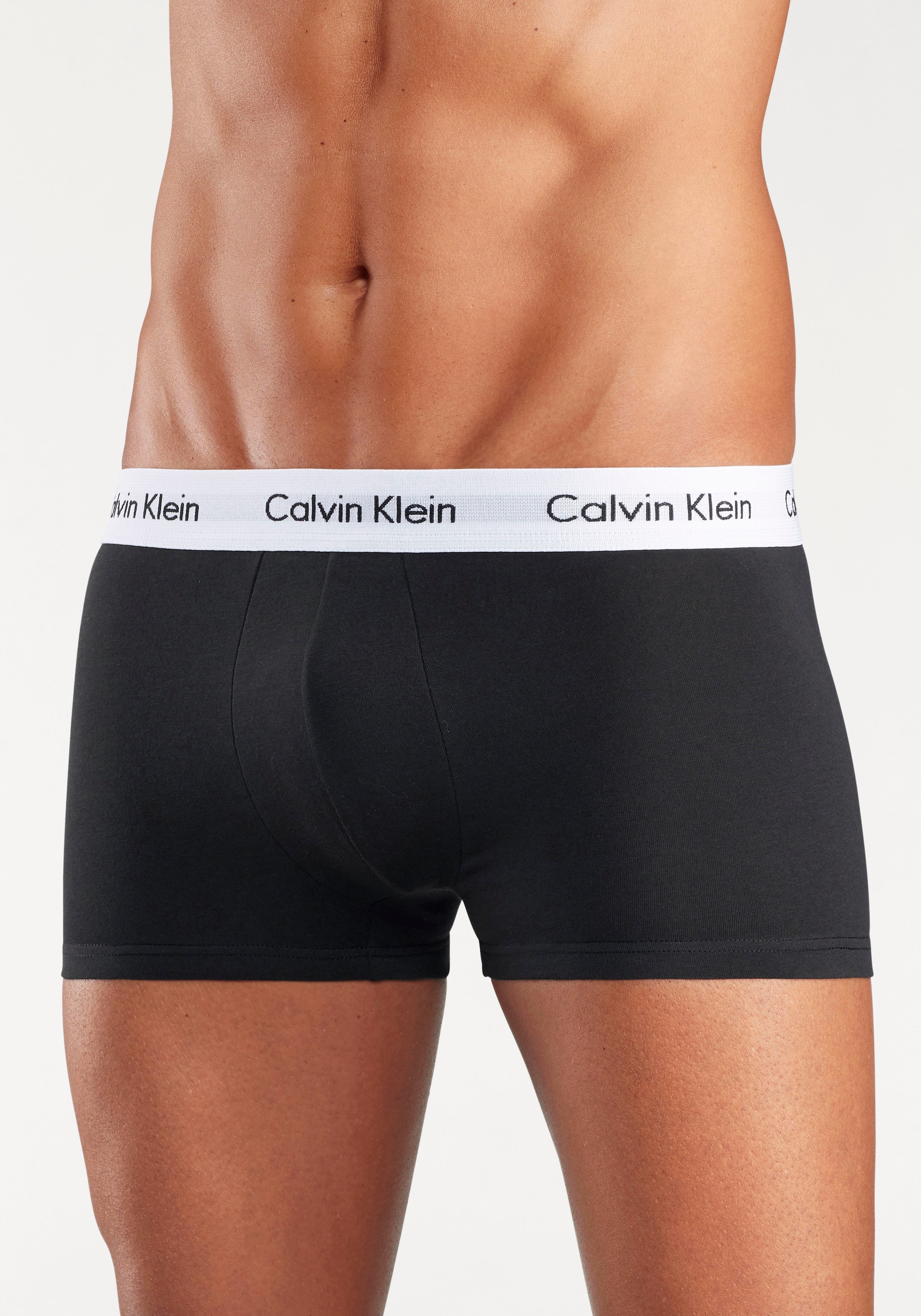 Calvin Klein Underwear Trunk »Low Rise Trunk 3 PACK« 3 Stk. mit weißem Webbund