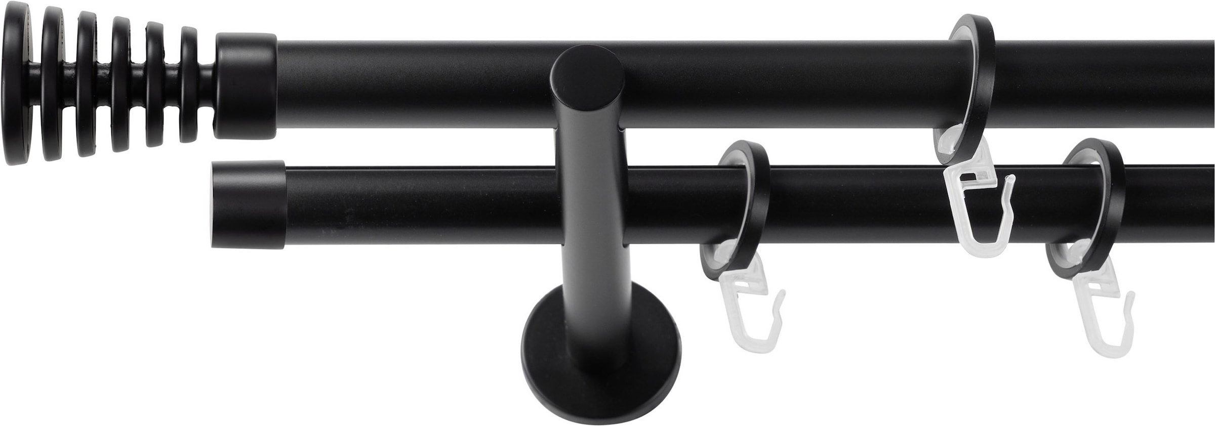 SN DECO GROUP Gardinenstange Ø 19 mm 2 läufig-läufig Fixmaß;kürzbar