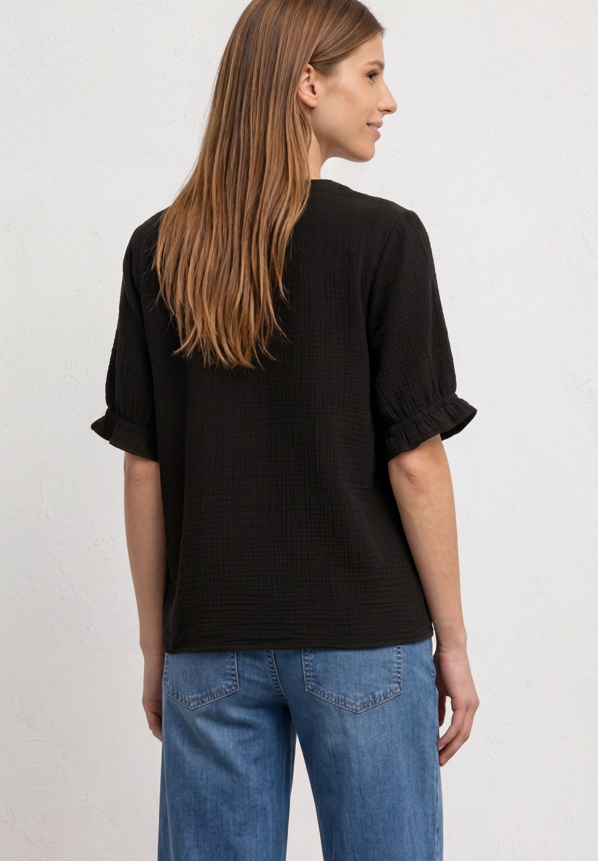 STREET ONE Shirtbluse aus reiner Baumwolle