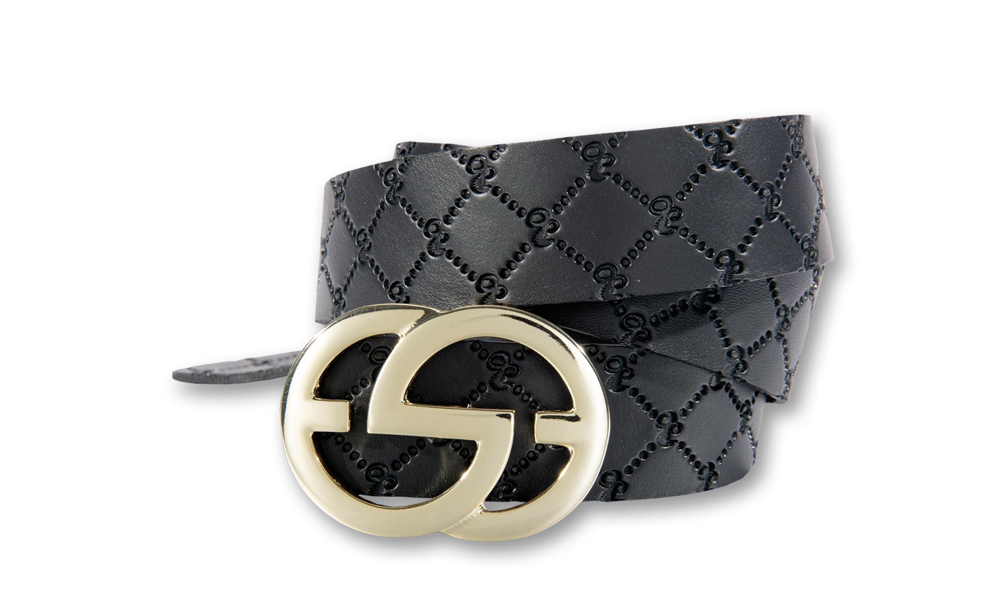 Silbergift Ledergürtel "Ledergürtel mit Rautenprägung und Designschließe" günstig online kaufen