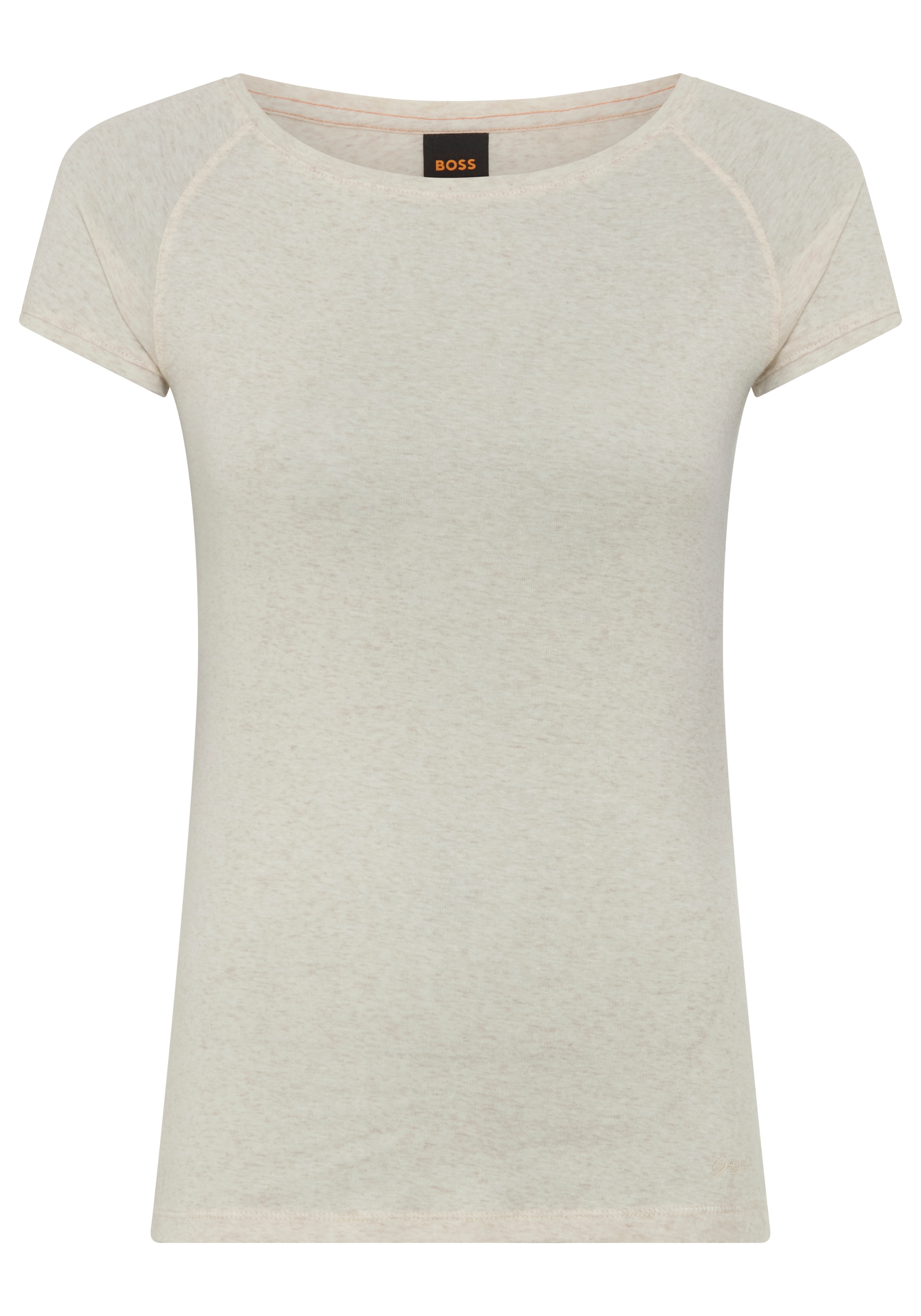 BOSS ORANGE T-Shirt "Espia Premium Damenmode" mit Raglanärmeln, Slim Fit