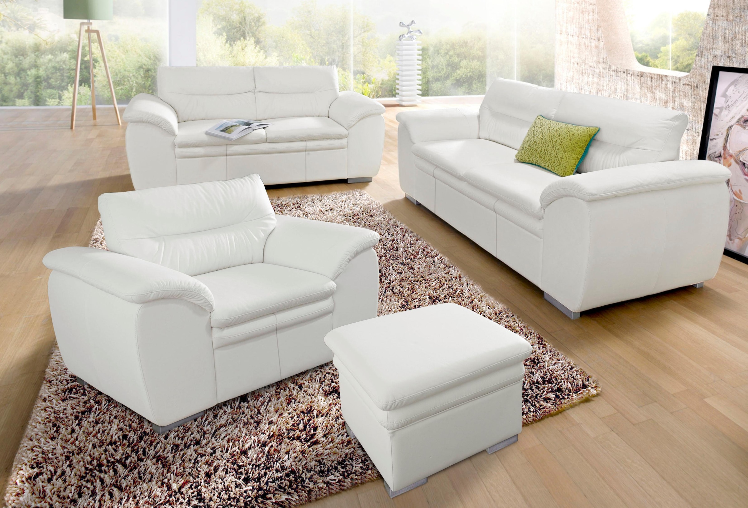 COTTA Polstergarnitur »Leandra«, Set bestehend aus: 2-Sitzer & 2,5-Sitzer