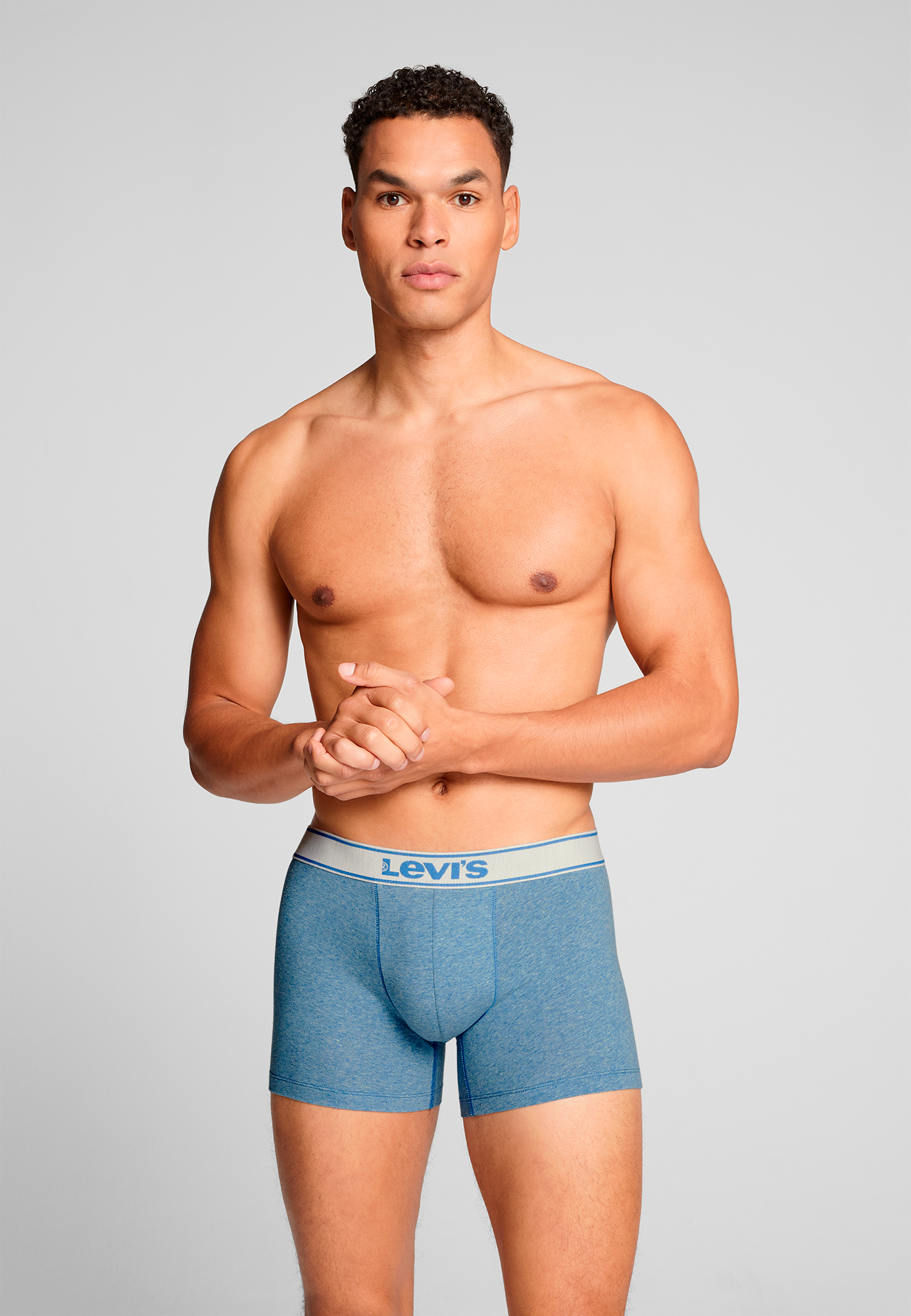 Thumbnail - Levis Boxershorts "LEVIS MEN VNTG HTR BOXER BRIEF ORG CO 2P", (2er Pack), mit breitem Logobund