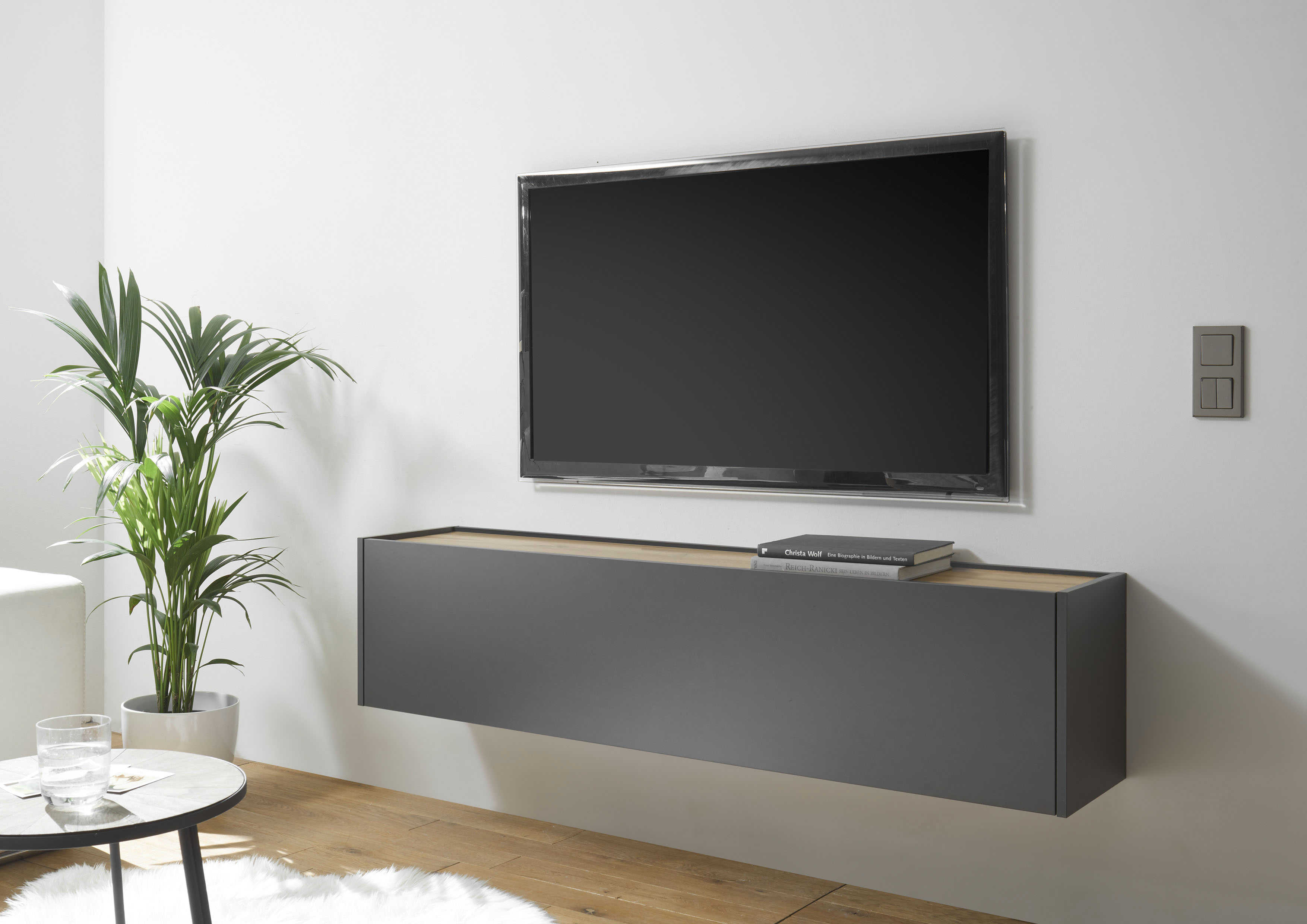 Home affaire TV-Schrank "City/Giron, moderner Hängeschrank, Lowboard, Wandschrank" zeitlos, modern, wohnliches Home Office, Breite 150 cm