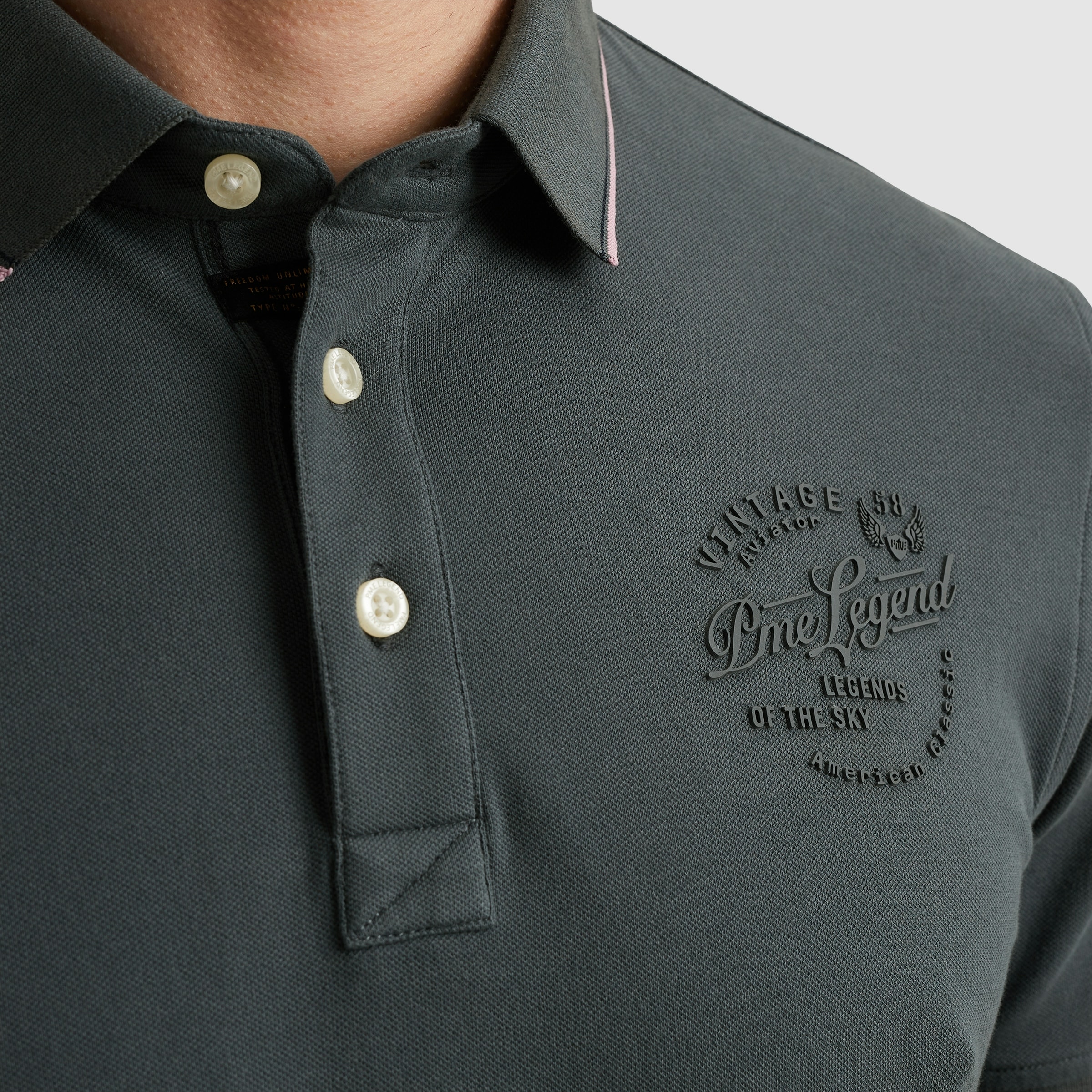 PME LEGEND Poloshirt »Short sleeve polo stretch pique package«, mit Schriftzug