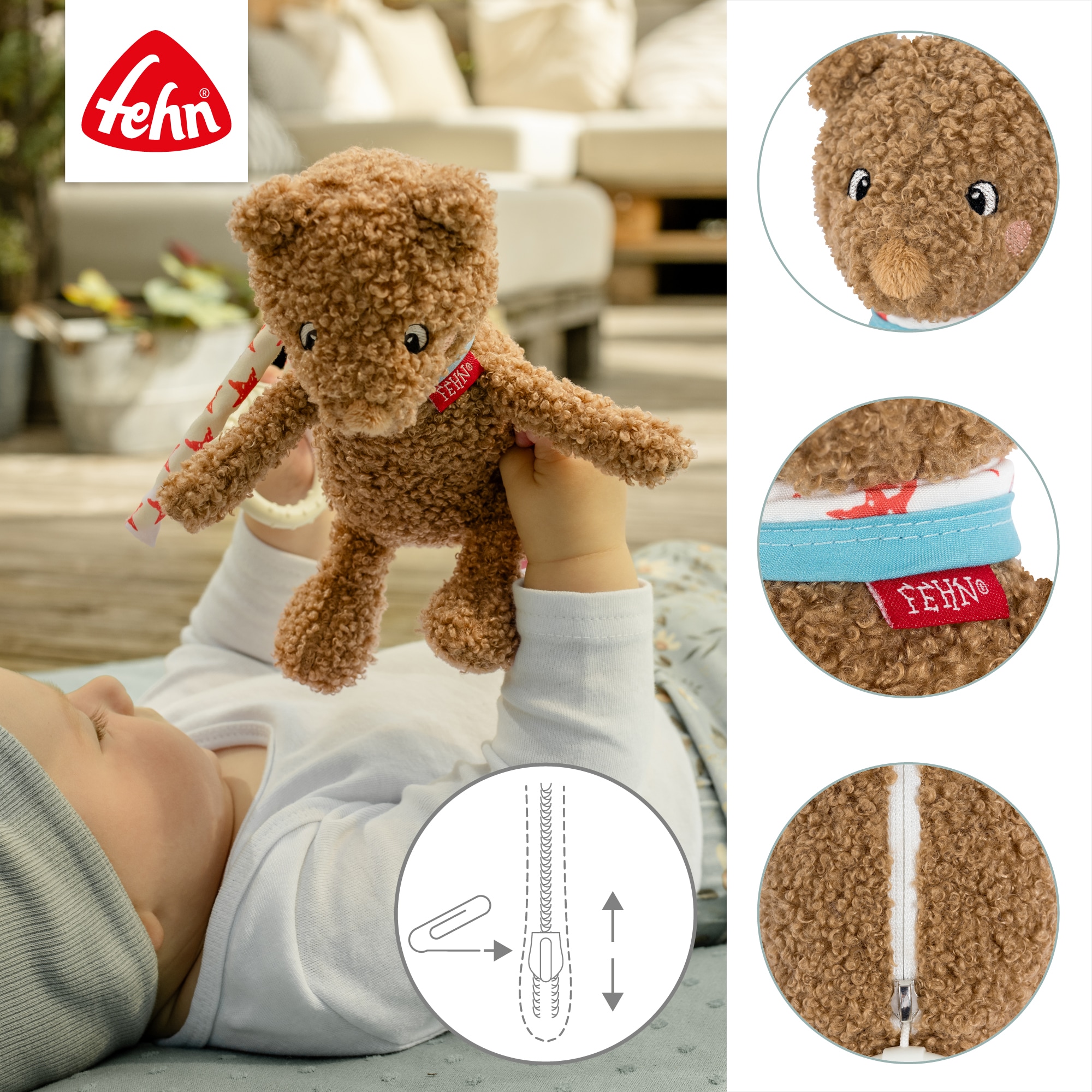 Fehn Spieluhr »FredErik, Mini-Spieluhr Bär«
