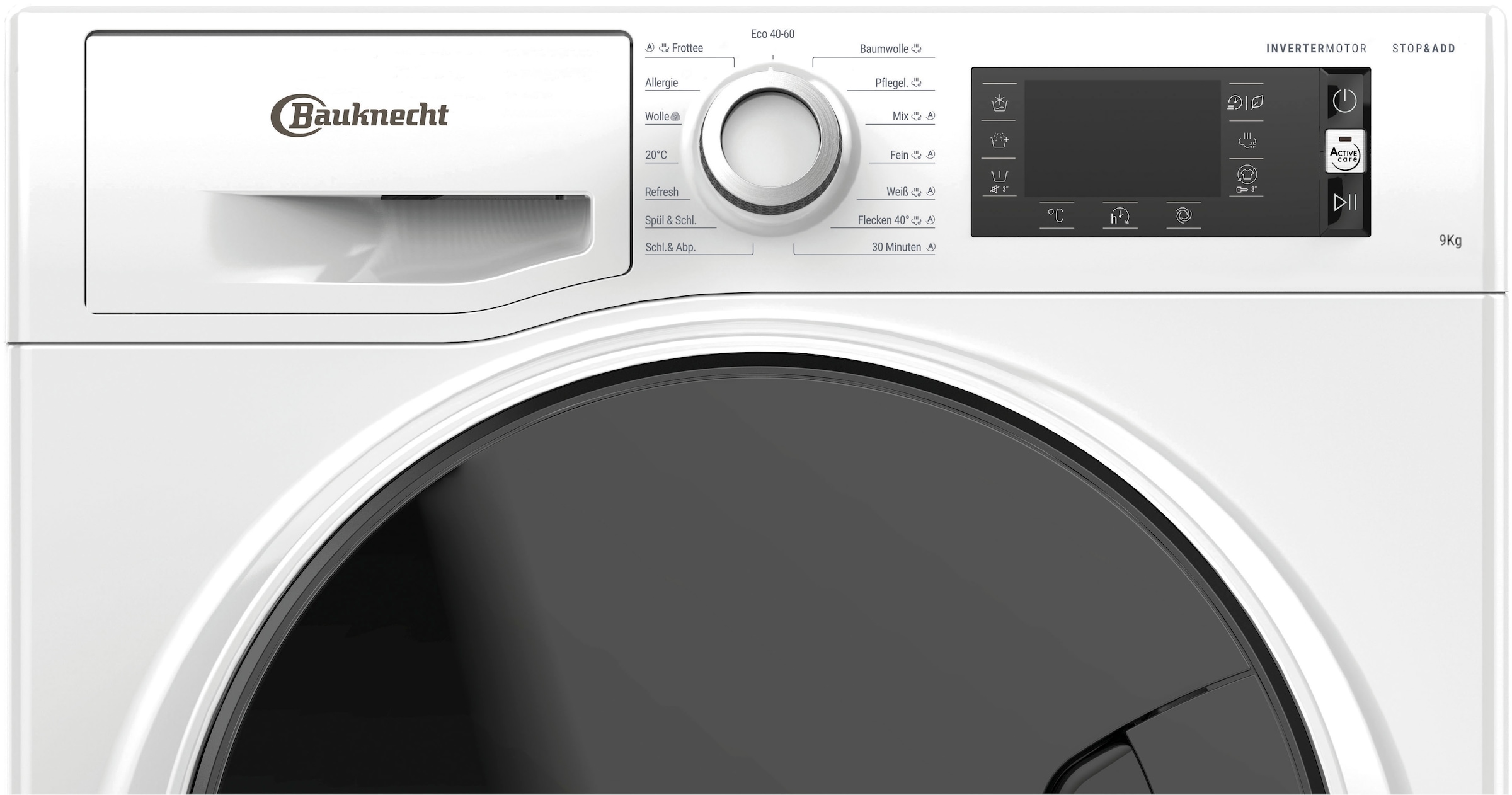 BAUKNECHT Waschmaschine »WM Elite 9AA«, 9 kg, 1400 U/min, Active Care Color+