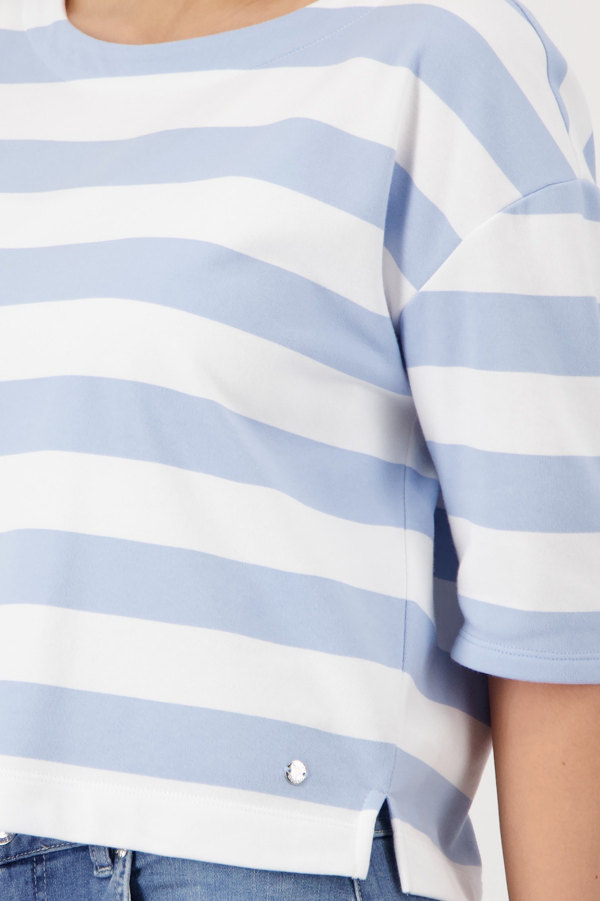 Monari Sweatshirt »Sweatshirt Basic Ringel«, Regular fit mit Streifen
