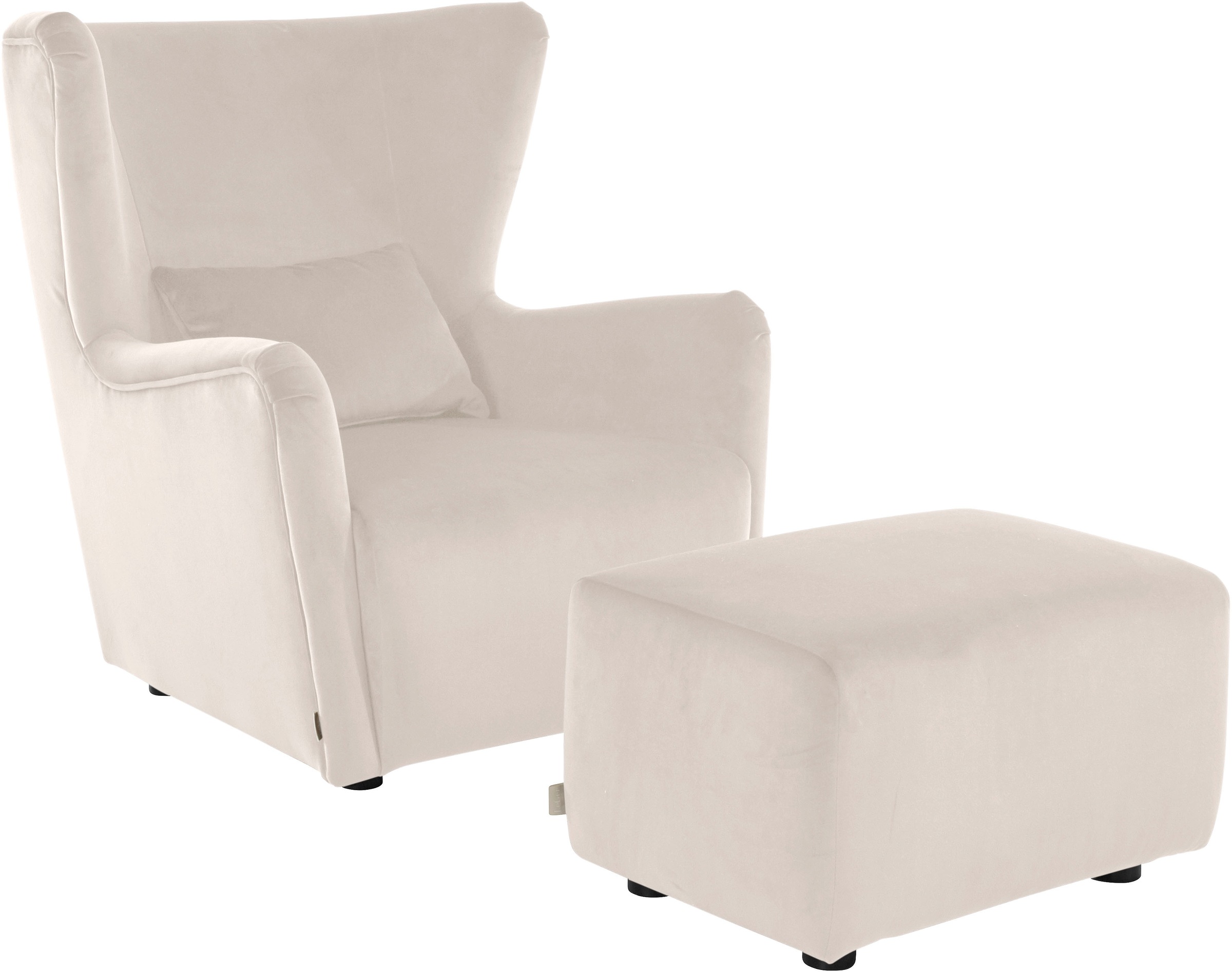 LeGer Home by Lena Gercke Ohrensessel »Levke Sessel«, wahlweise mit oder ohne Hocker