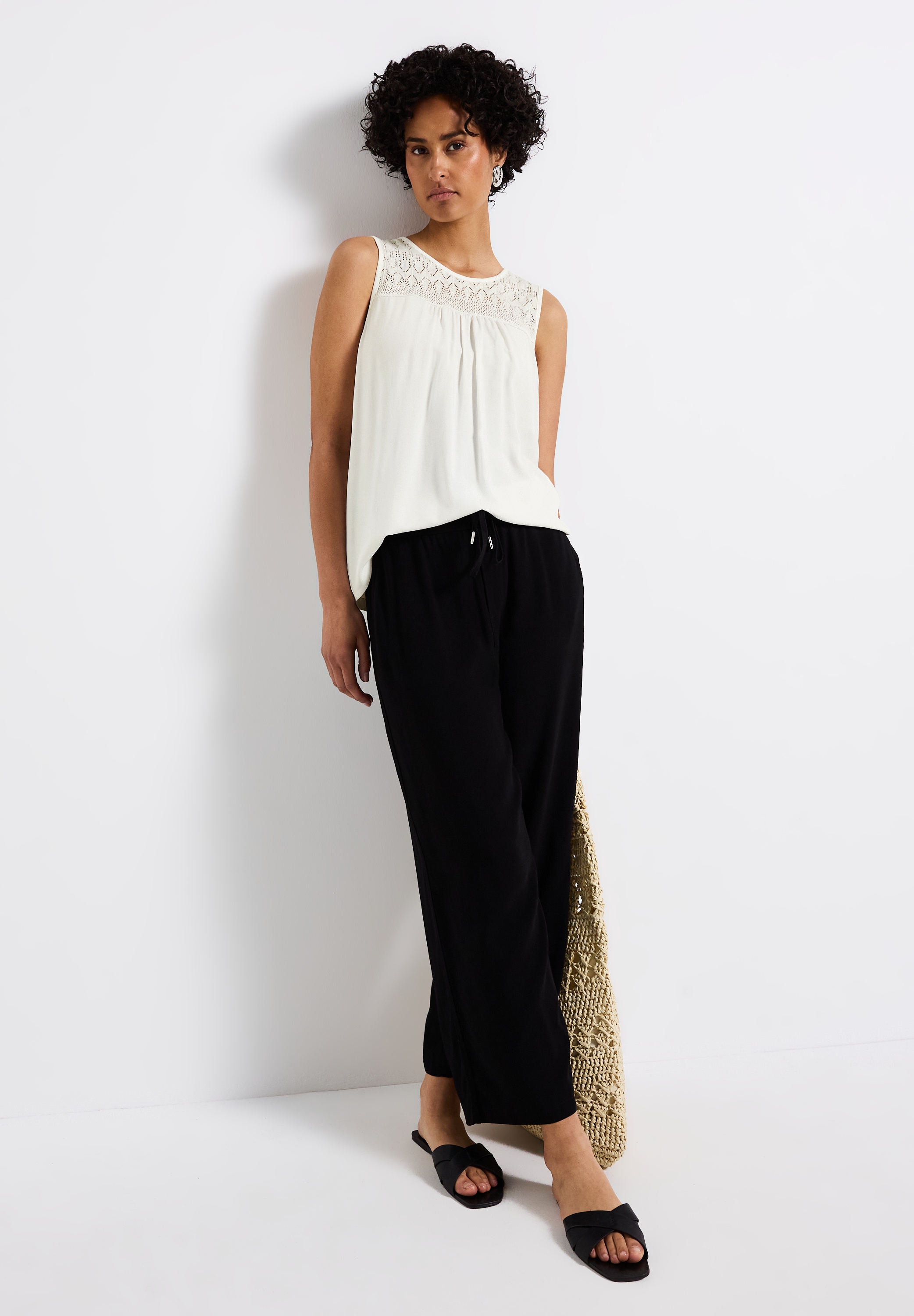 STREET ONE Shirttop, mit Ajour Details