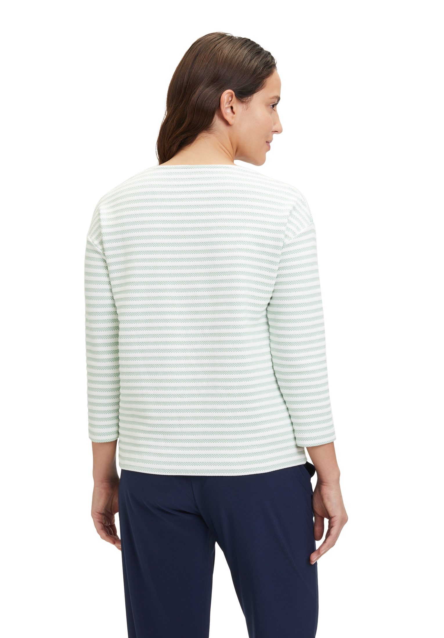 Betty&Co 3/4-Arm-Shirt »Betty & Co Ringelshirt mit U-Boot-Ausschnitt«, (1 tlg.), Material