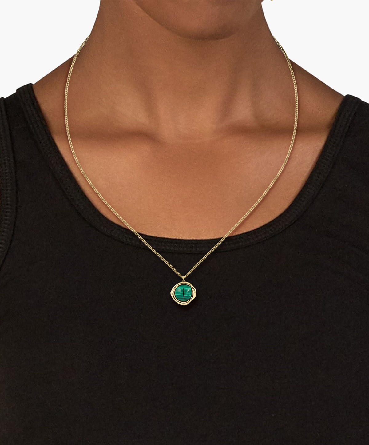 Lacoste Kette mit Anhänger »Fashion Show,« mit Malachit