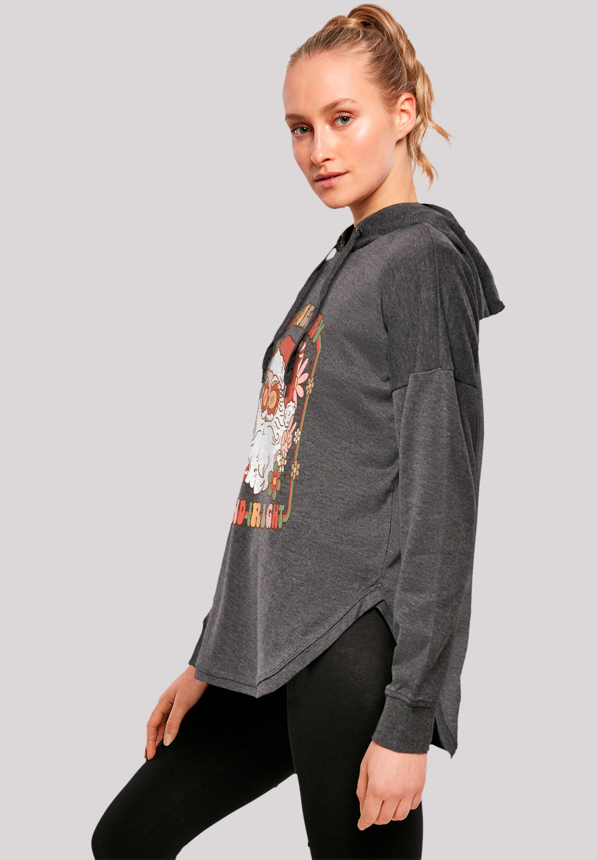 F4NT4STIC Kapuzenpullover »Stay Merry And Bright Hippie Santa«, Premium Qualität, Weihnachts-Kollection